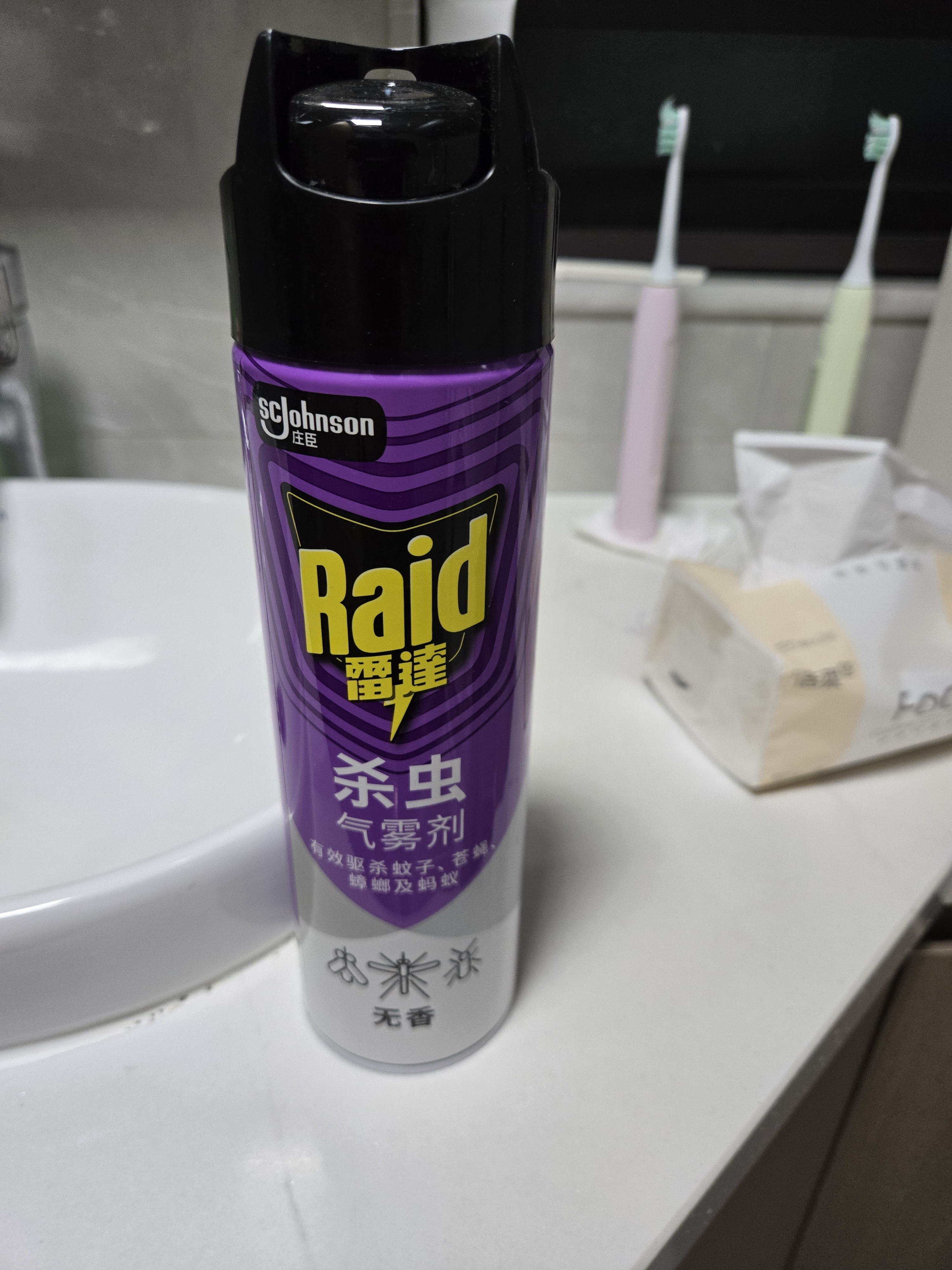 雷达（Raid）杀虫剂喷雾550ml*1瓶无香型家用室内杀虫气雾剂 实拍图