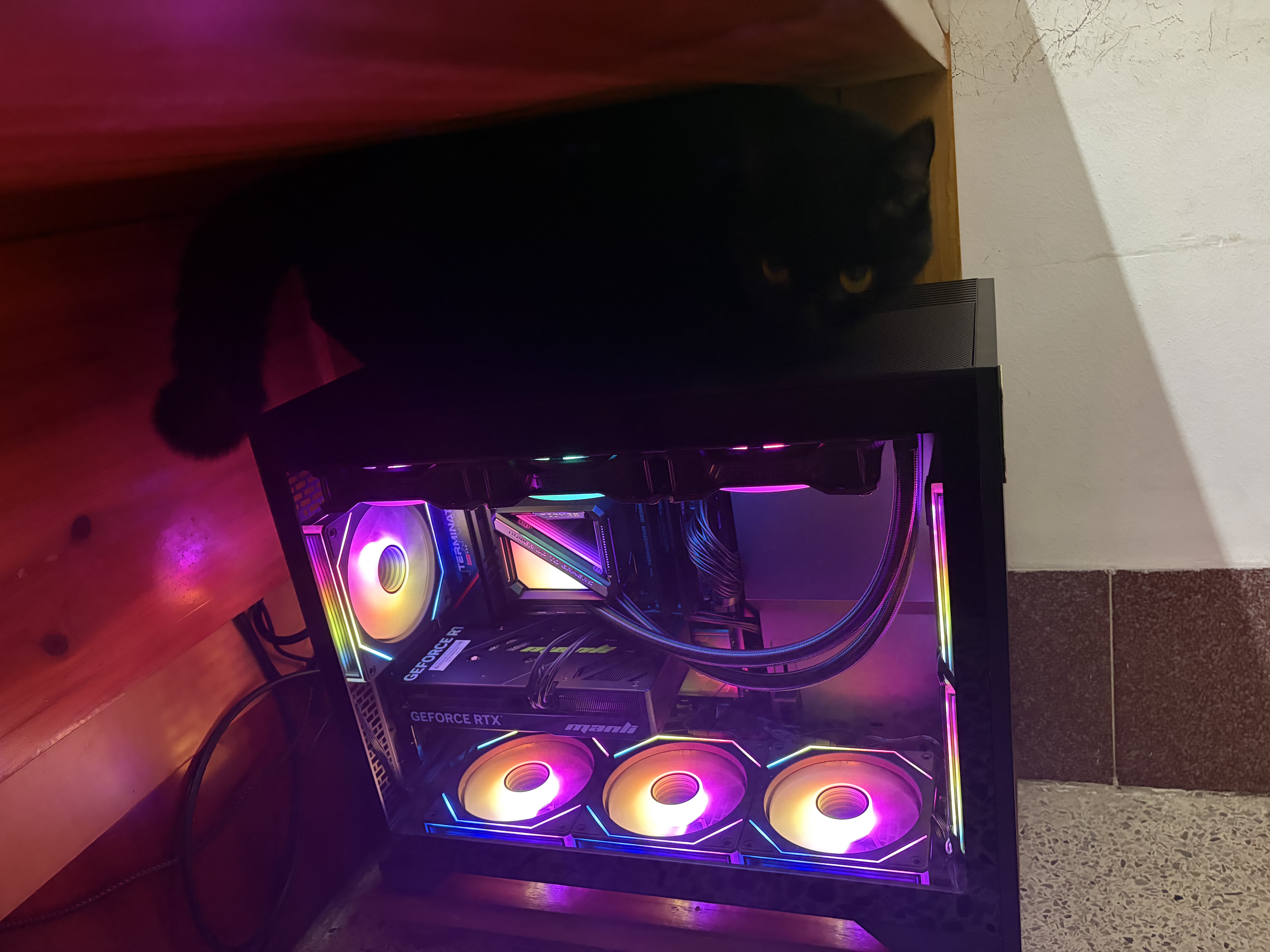 追风者（PHANTEKS）XT M3小旋风MATX黑色侧透散热台式电脑桌面小机箱(360水冷/9风扇位/四槽PCI/Type-C 20Gb)  实拍图