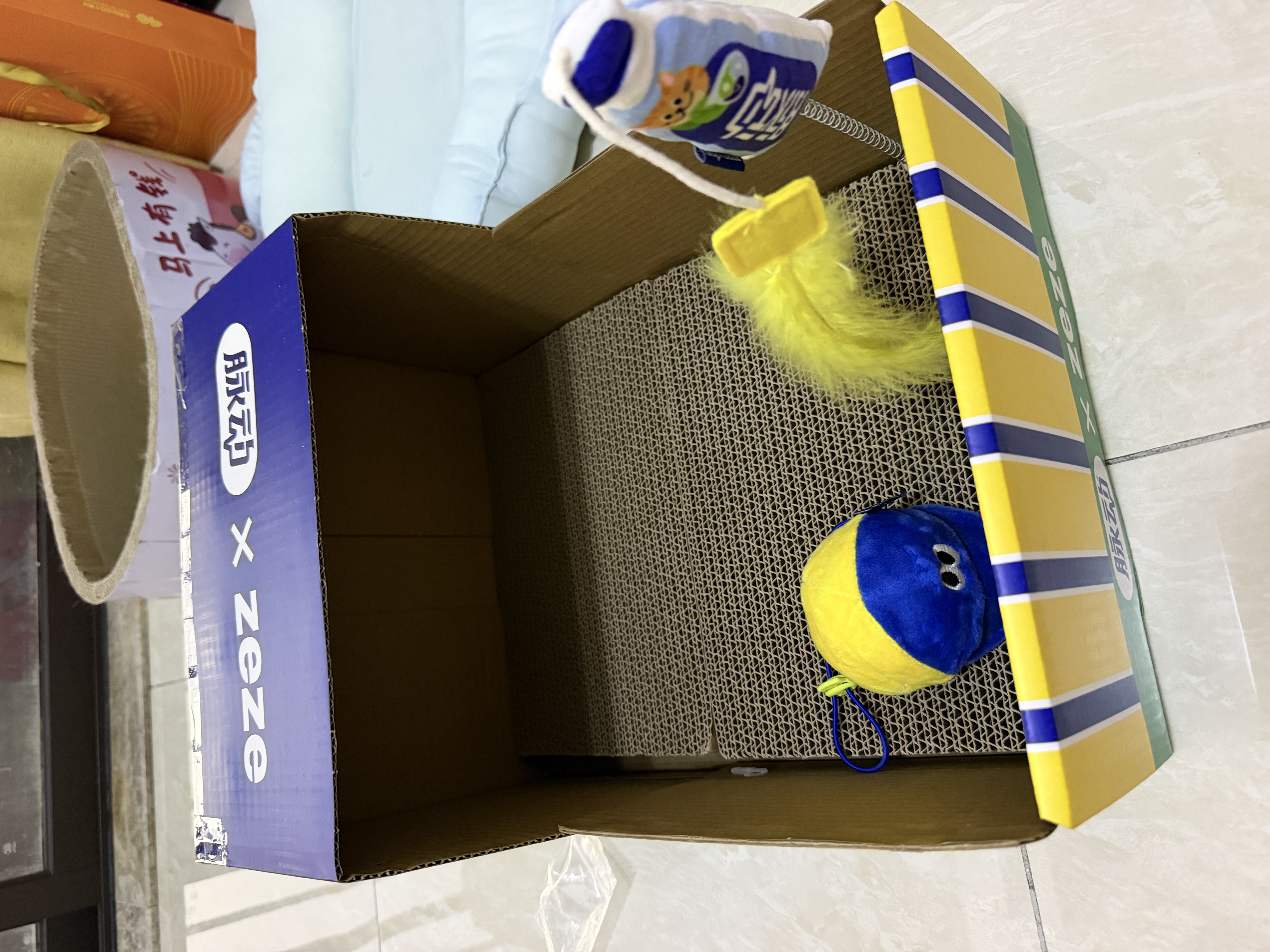 脉动（Mizone）猫薄荷瓶×zeze联动猫窝礼盒600ML*8瓶低糖电解质水维生素水饮料 实拍图
