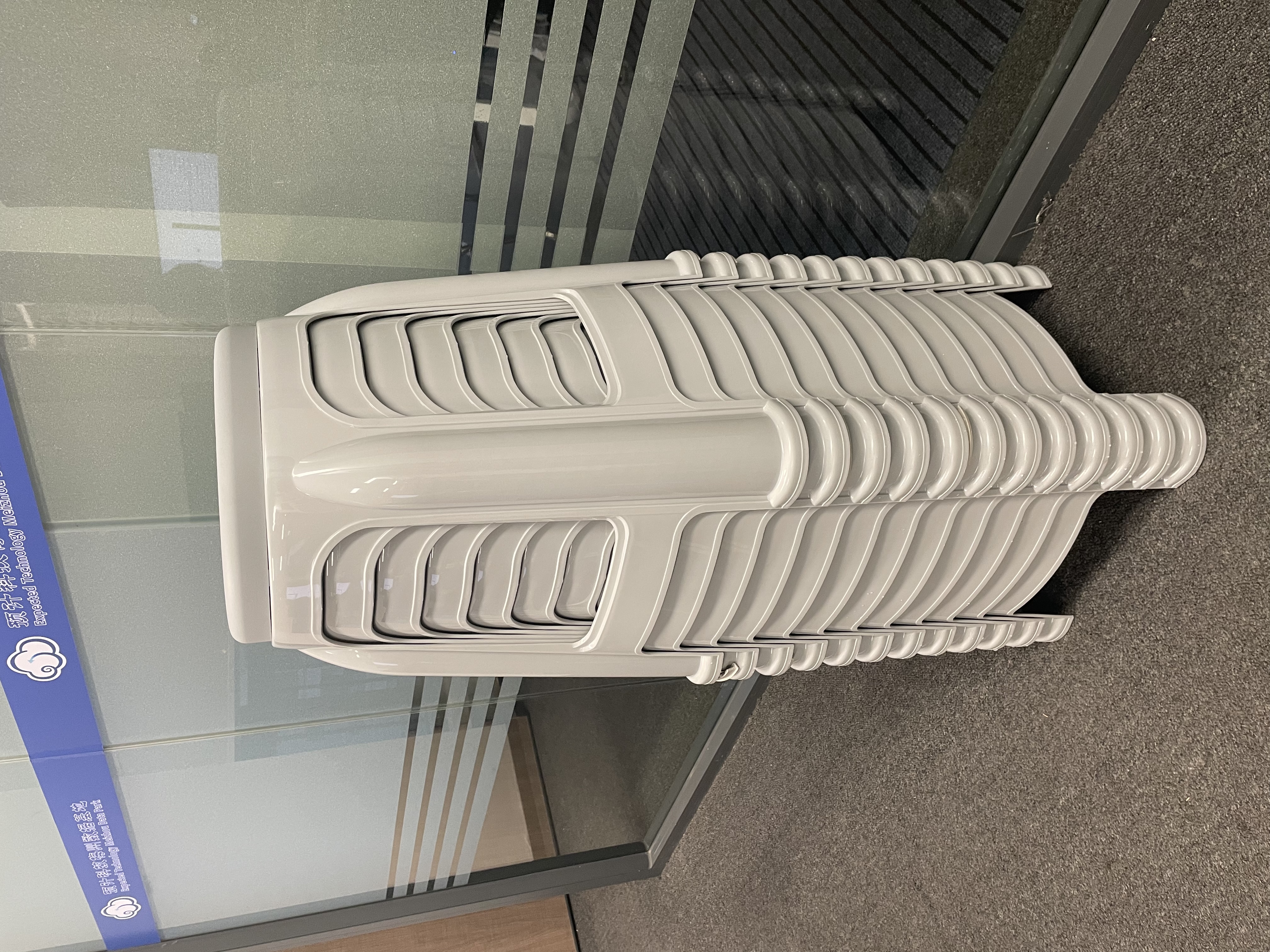华恺之星塑料凳子 家用加厚防滑板凳圆凳高凳换鞋凳子YK018灰色4把 实拍图