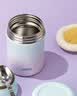 膳魔师（THERMOS）保温饭盒316L不锈钢宽口焖烧杯辅食罐儿童学生带勺饭盒 470ml粉 实拍图