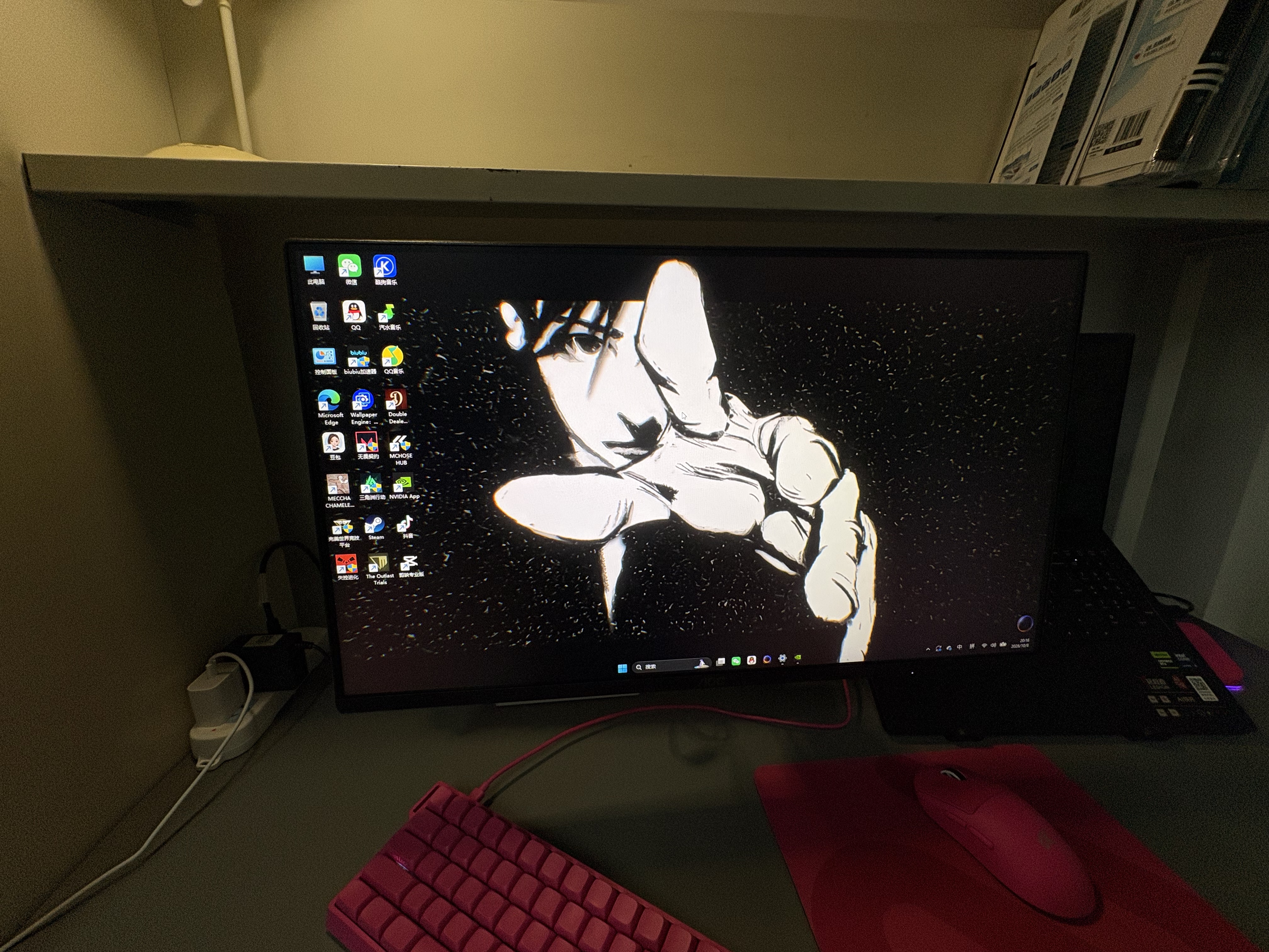 AOC 23.8英寸260Hz 创新QD量子膜广色域 1ms硬件低蓝光 三角洲240Hz 游戏电竞显示器 破军系列24G51Z 实拍图