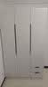 兔小途【E0级全实木】平开门衣柜简约60深加宽储物卧室大衣橱 120*60*200三门主柜 实拍图
