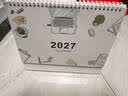 木雷 台历2027年日历记事本办公室桌面摆件创意月历羊年自律打卡计划表大格子高考倒计时备忘定制订做 081-201-极简主义【横版】配无纺布袋 实拍图