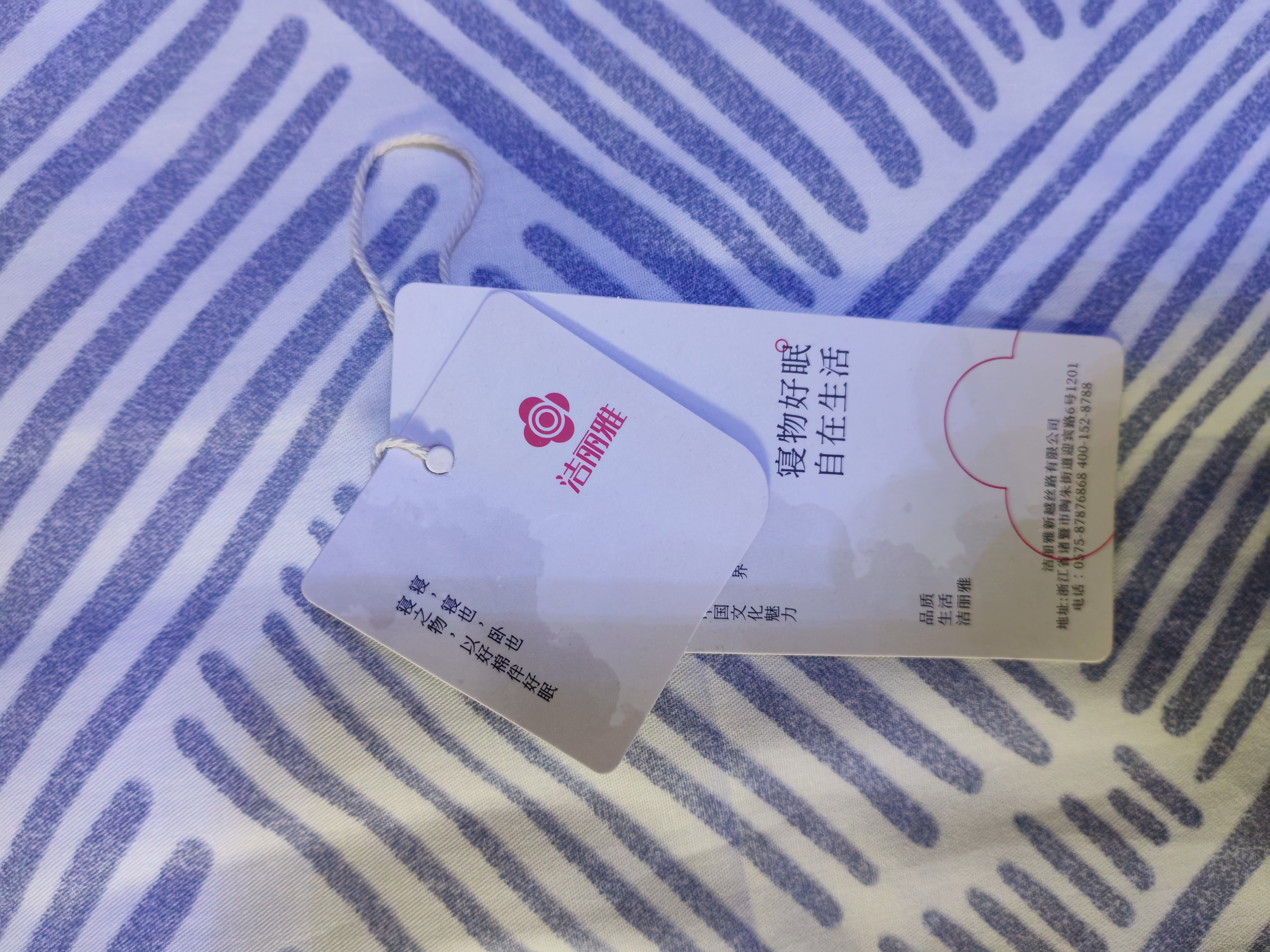洁丽雅（Grace）A类抗菌全棉被套单件100%新疆棉纯棉学生被罩被套 海盐150*200cm 实拍图