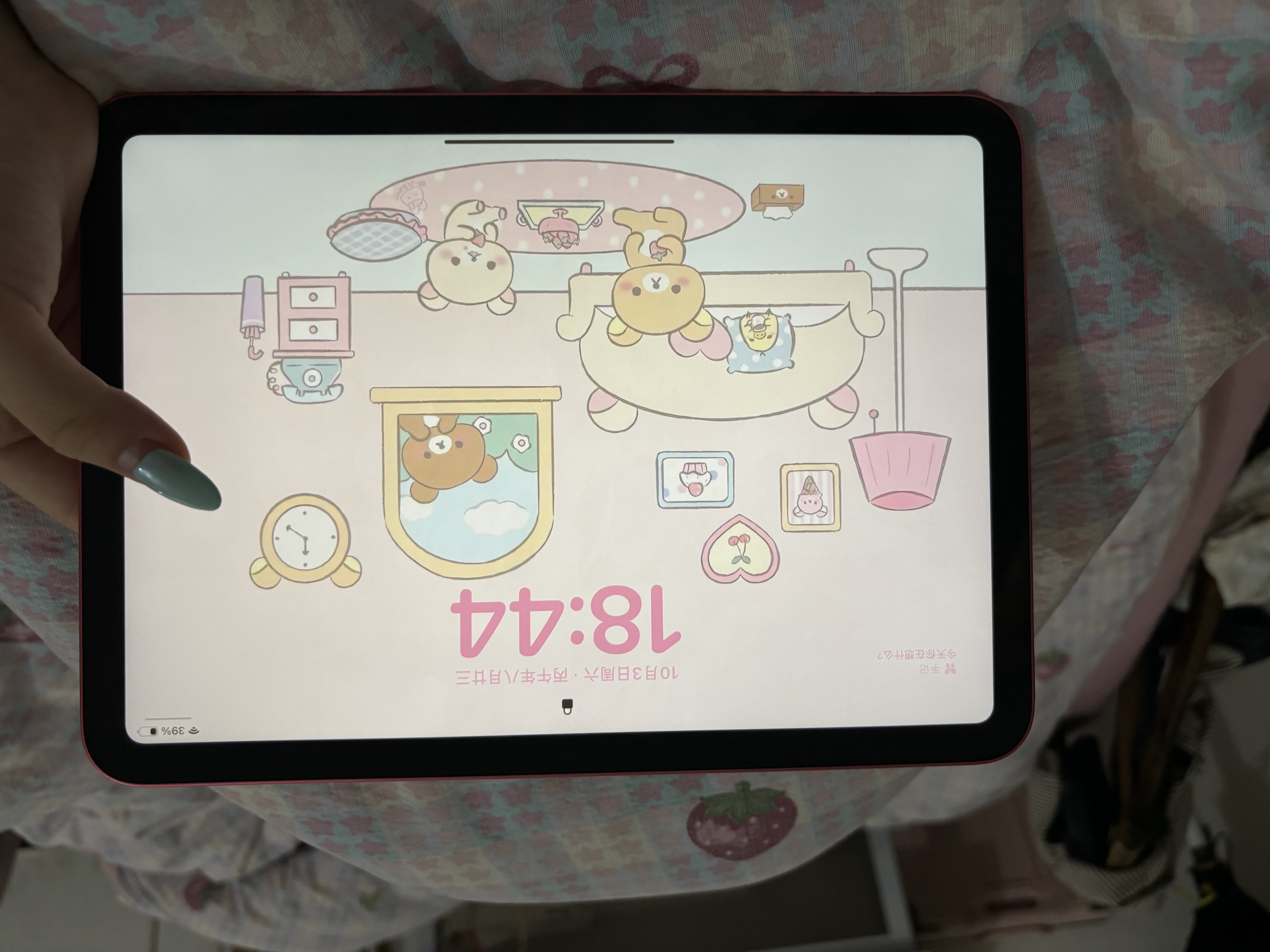 Apple/苹果 iPad 11英寸 A16芯片2025年款 平板电脑 (256GB WLAN版学习办公娱乐)粉色 实拍图