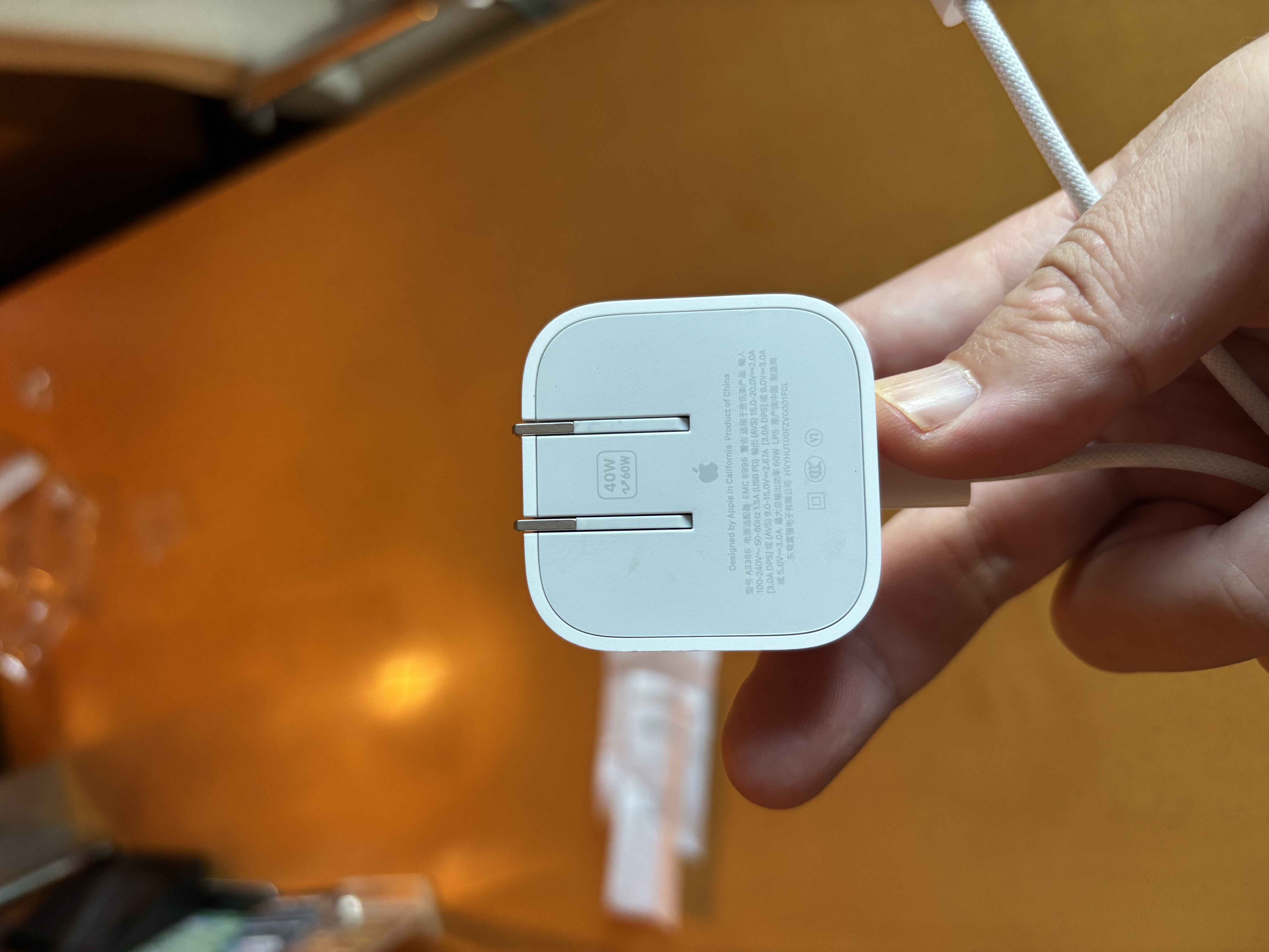 Apple/苹果 40W（至高60W） type-c快充充电器 苹果usb-c原装充电头 苹果iPhone 18 Pro Max充电器 实拍图