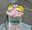 京东鲜花小狗玩偶花束针织向日葵永生花生日礼物女士送女生闺蜜新婚礼物 实拍图