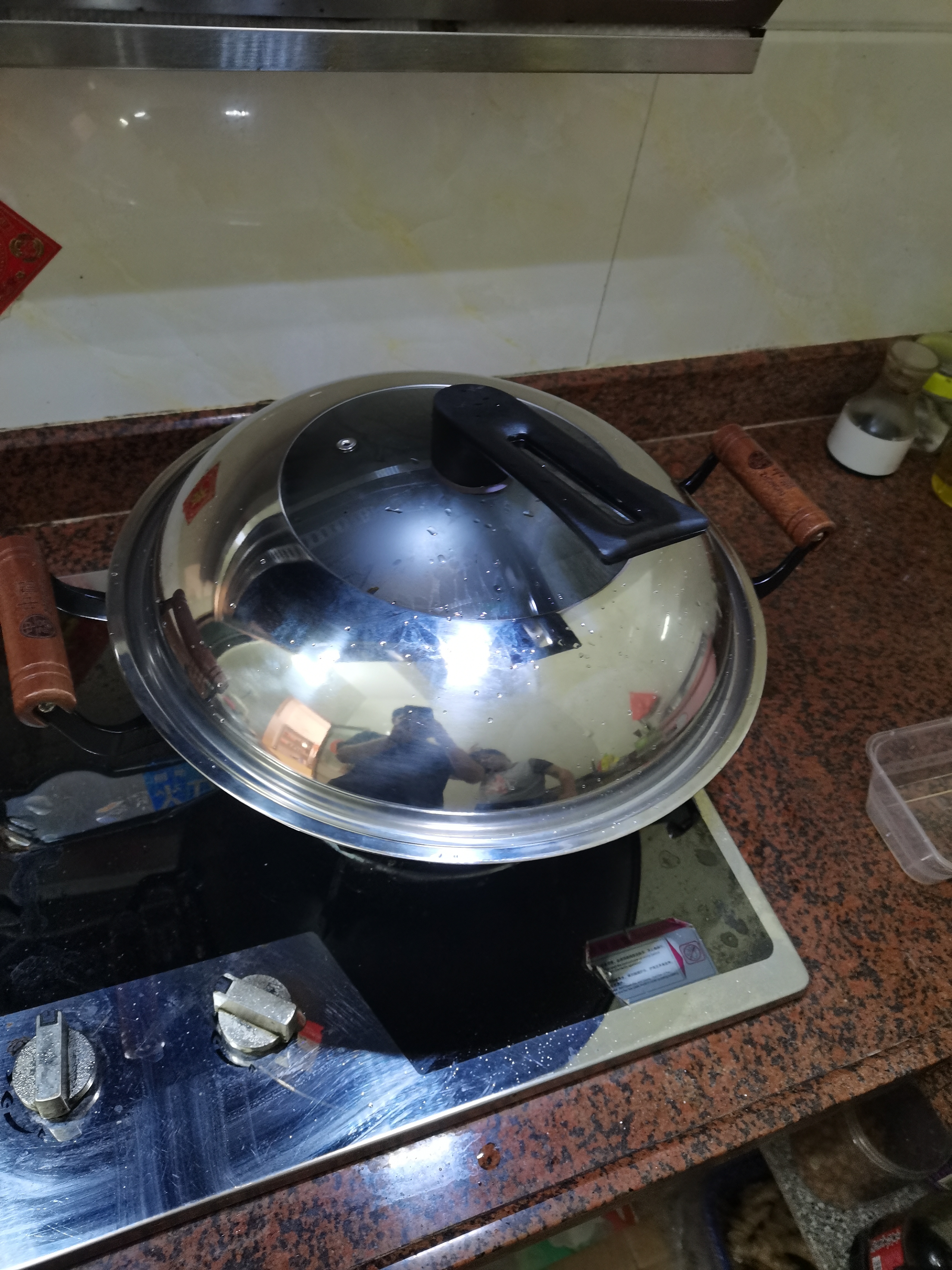 中福双耳铁锅炒菜锅家用铸铁锅无涂层炒锅老式生铁锅圆底燃气陆川铁锅 双耳圆底 36cm 锅盖+开锅 实拍图