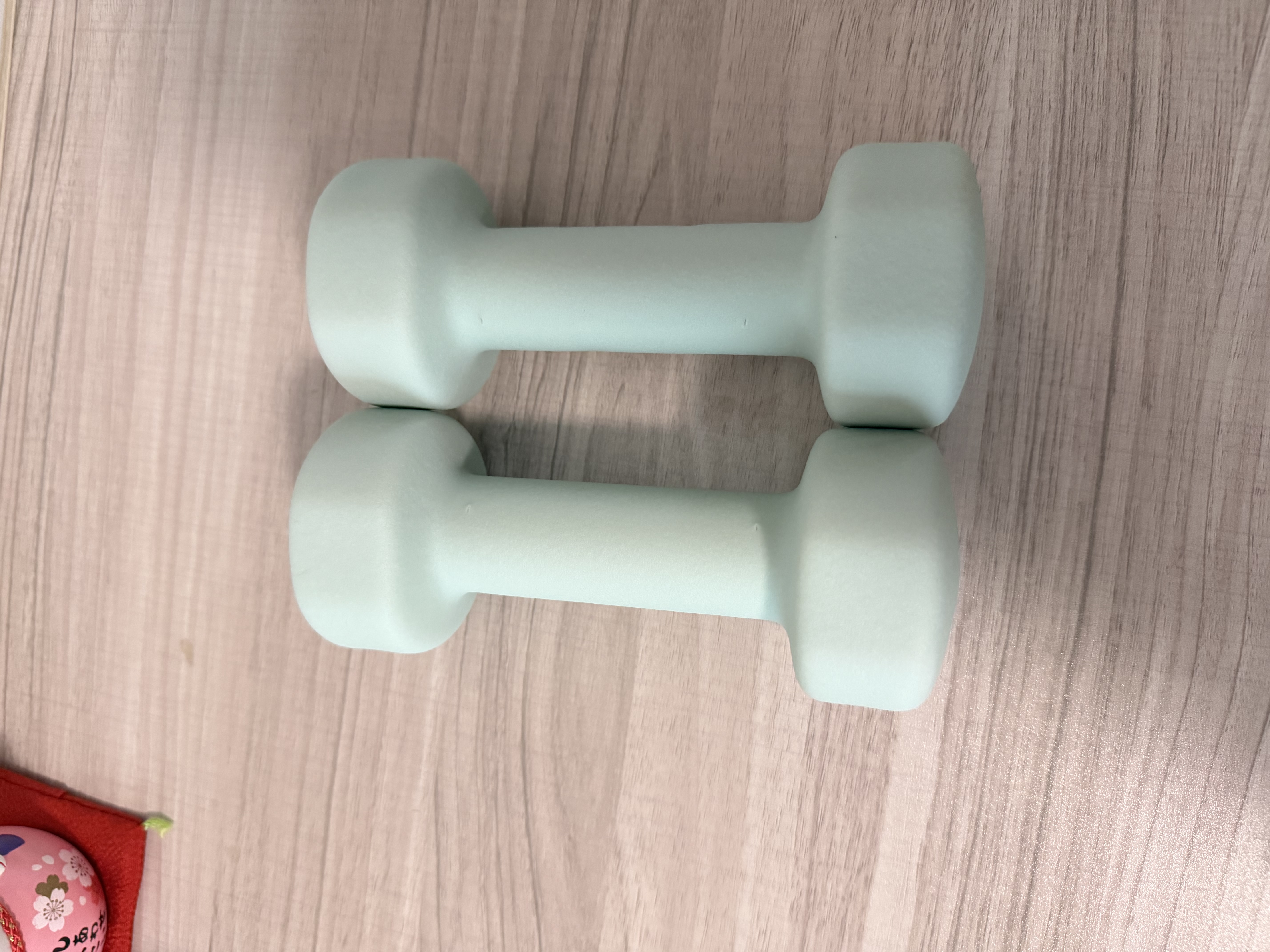 Keep哑铃女士健身家用1.5kg*2彩色浸塑环保手铃亚铃全身塑形K-rox浅绿 实拍图