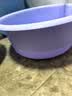 茶花 加深塑料洗脸盆39cm1个大号洗菜盆洗衣盆洗脚清洁盆 紫色* 实拍图