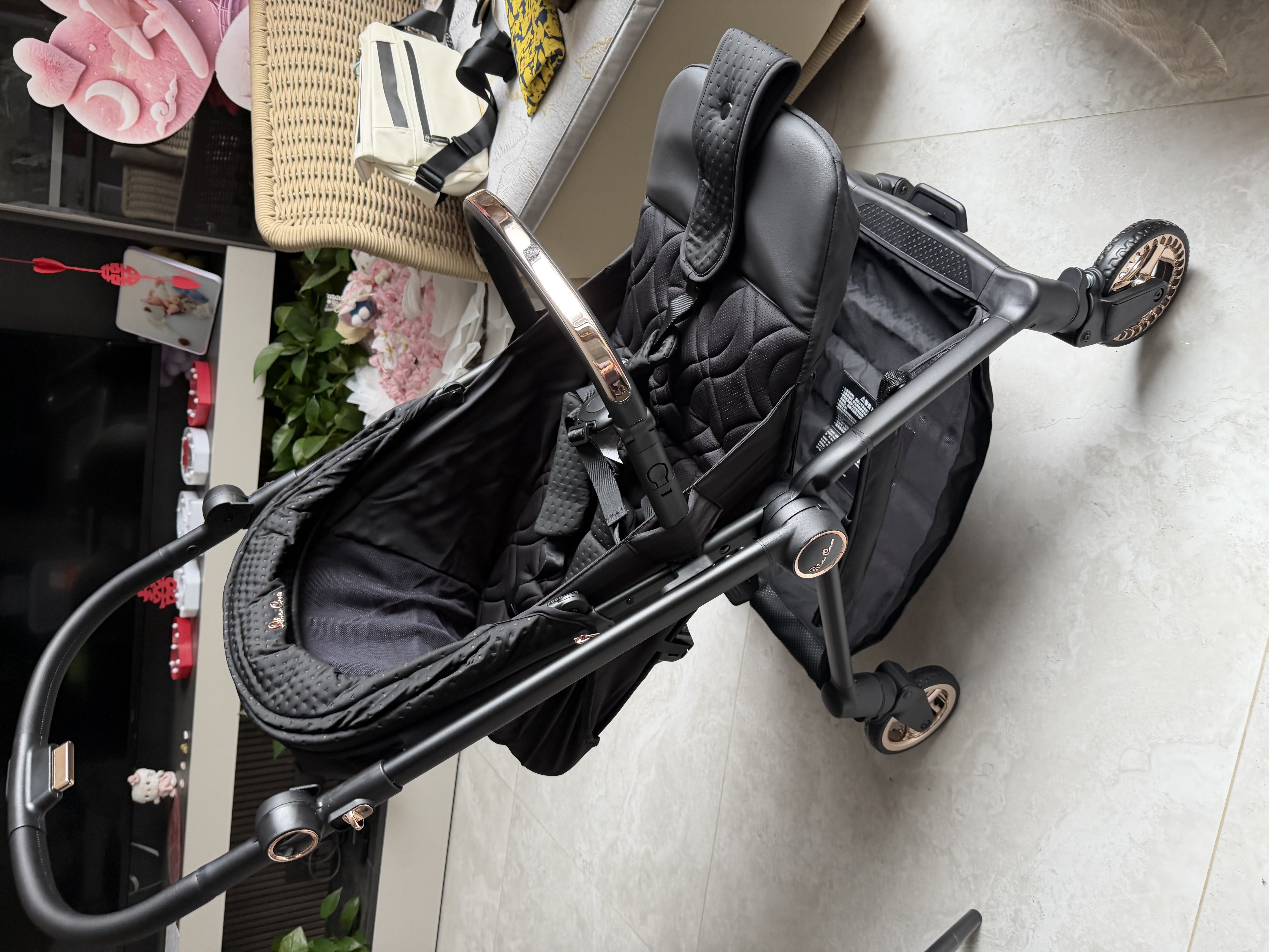Silver CrossNova双向婴儿推车0-3儿童推车伞车可坐可躺轻便可折叠遛娃神器 nova暮光金 实拍图