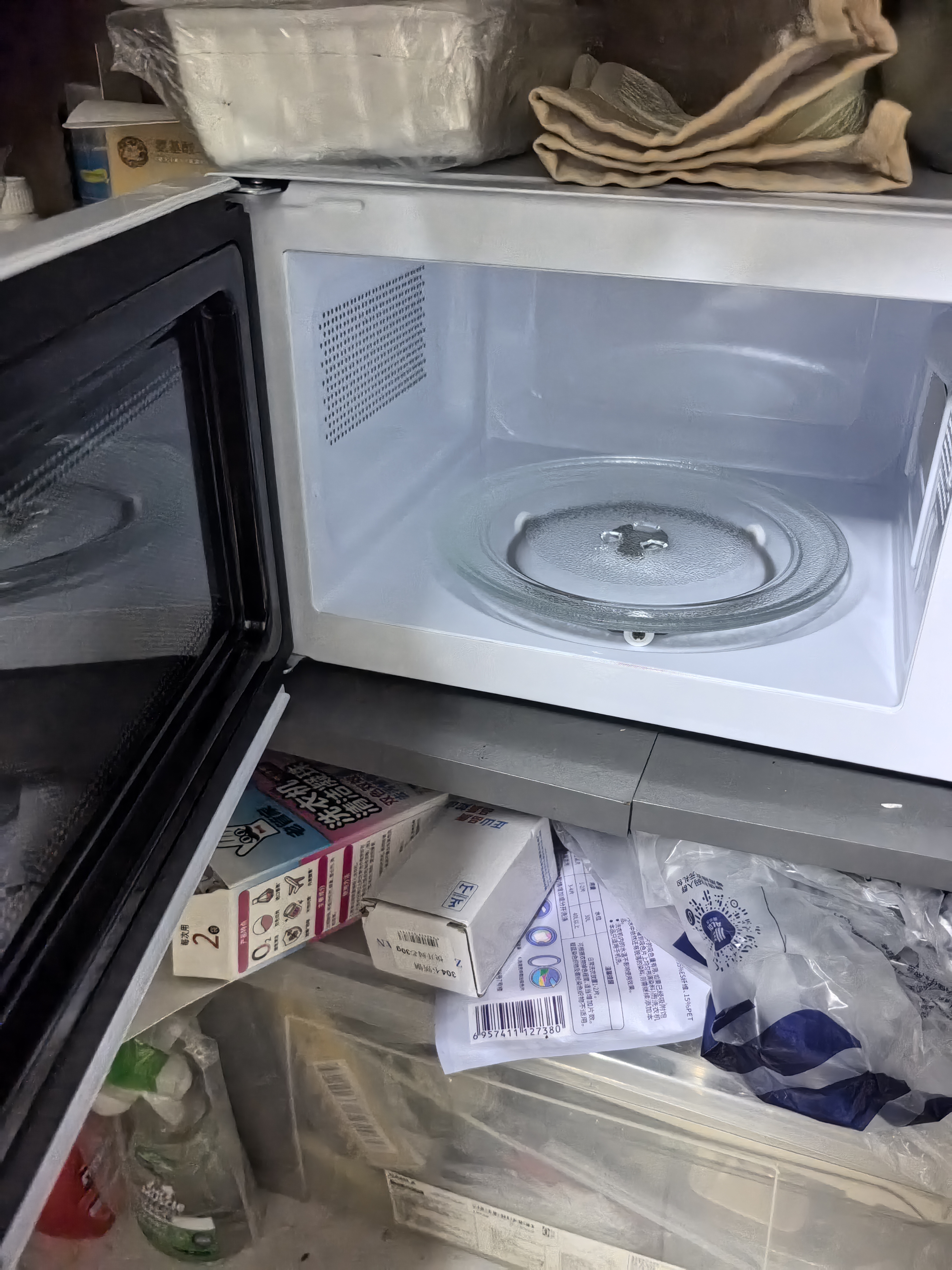 格兰仕（Galanz）微波炉家用小型便捷微波炉 360°转盘加热旋钮操控易洁内胆操作简单SE(W3) 实拍图