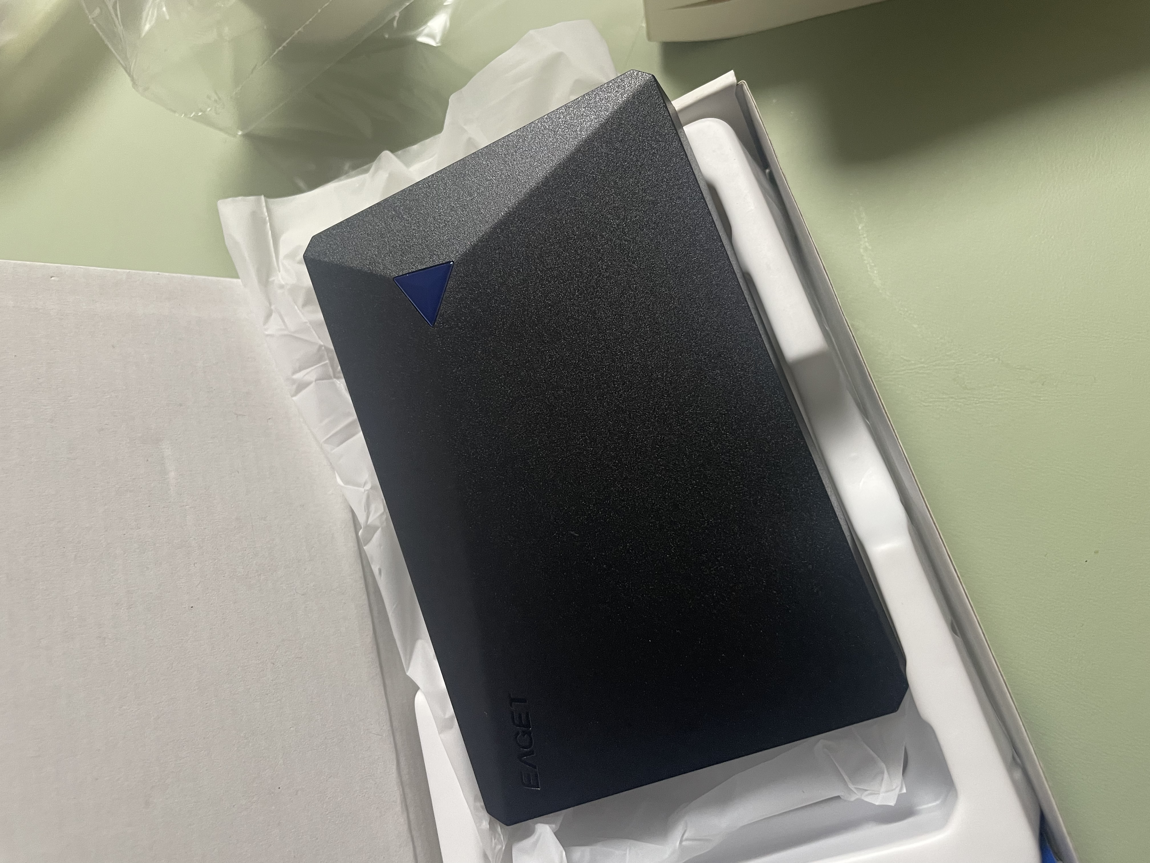 忆捷（EAGET）移动硬盘 1TB 双盘备份 USB3.0 G20PRO 2.5英寸 外接外置存储数据照片 高速传输防震 黑色 实拍图