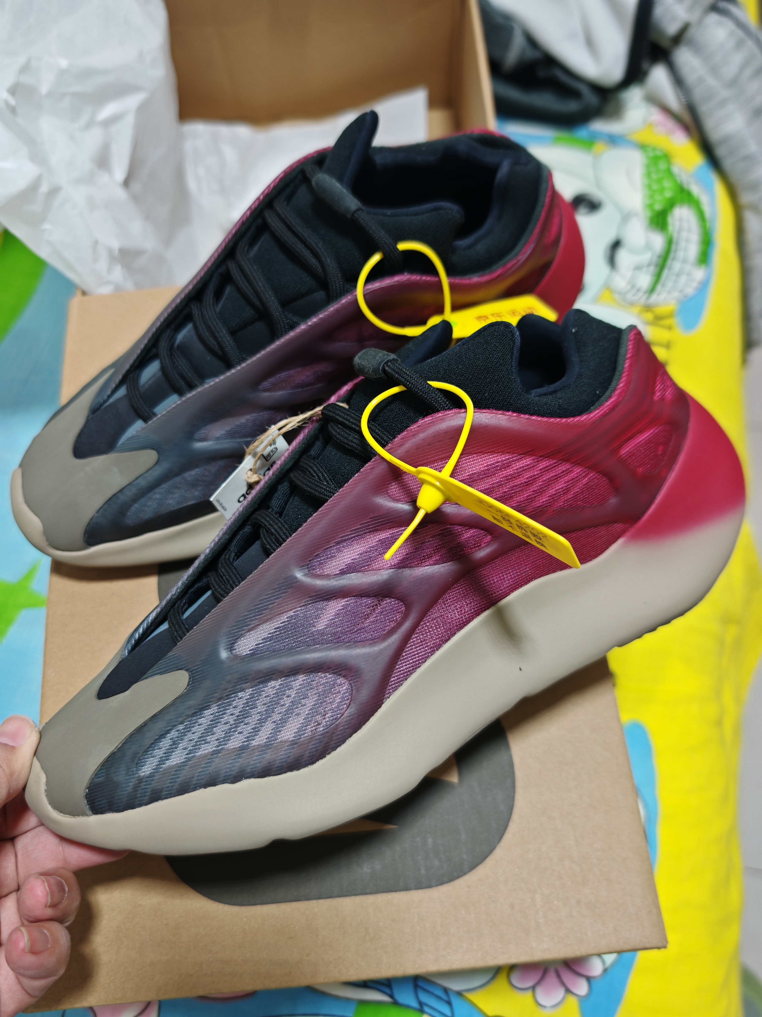 阿迪达斯 三叶草椰子YEEZY潮流男女休闲鞋GW1814 42.5 实拍图