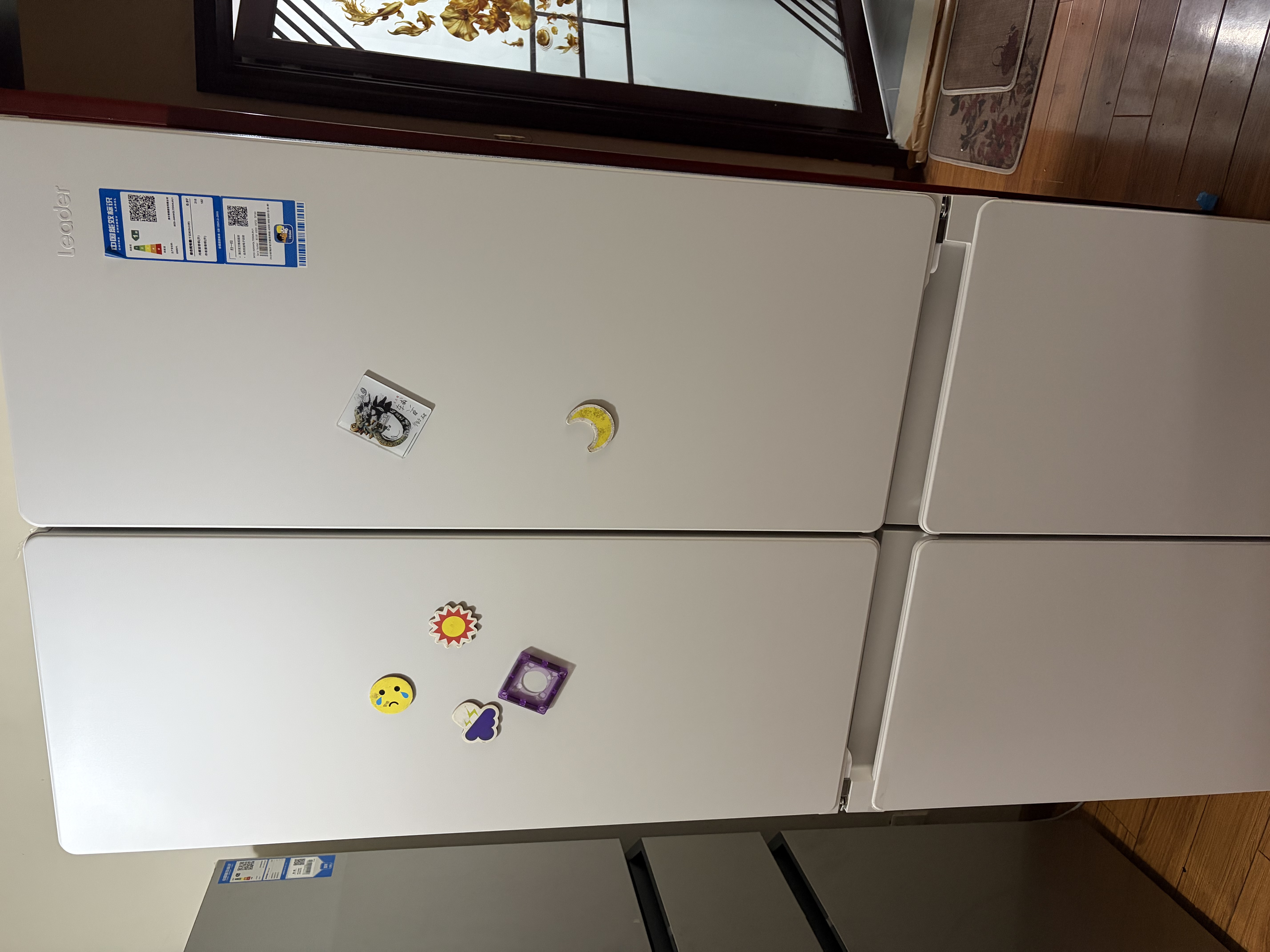 海尔（Haier）出品统帅懒人500L十字四开门电冰箱超薄零嵌入自动制冰冰立得双系统双循环BCD-500WGLTDG4L9U1国补 实拍图