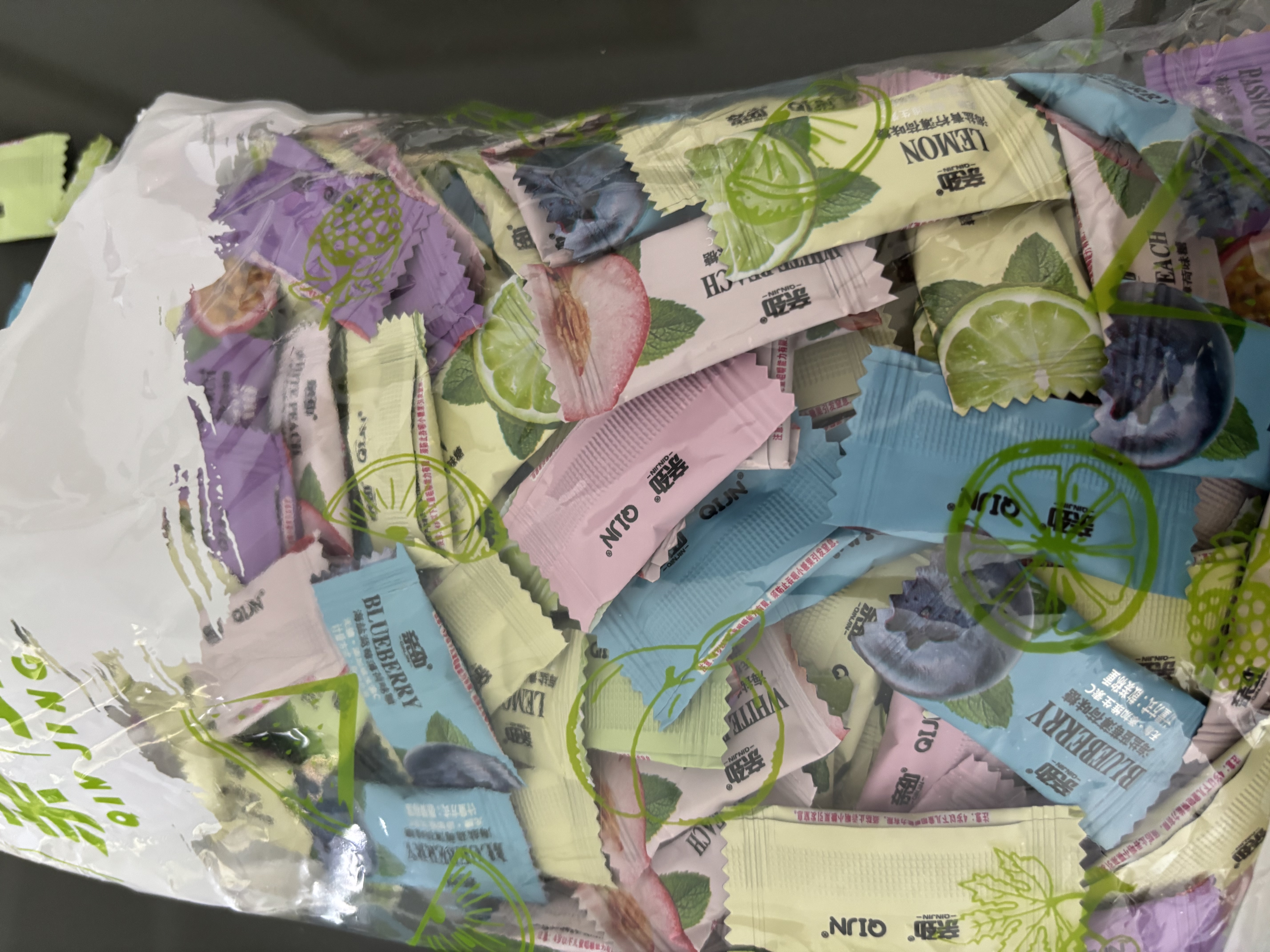 亲劲海盐无糖薄荷糖 混合口味500g 强劲清凉清新口气润喉 独立包装 实拍图