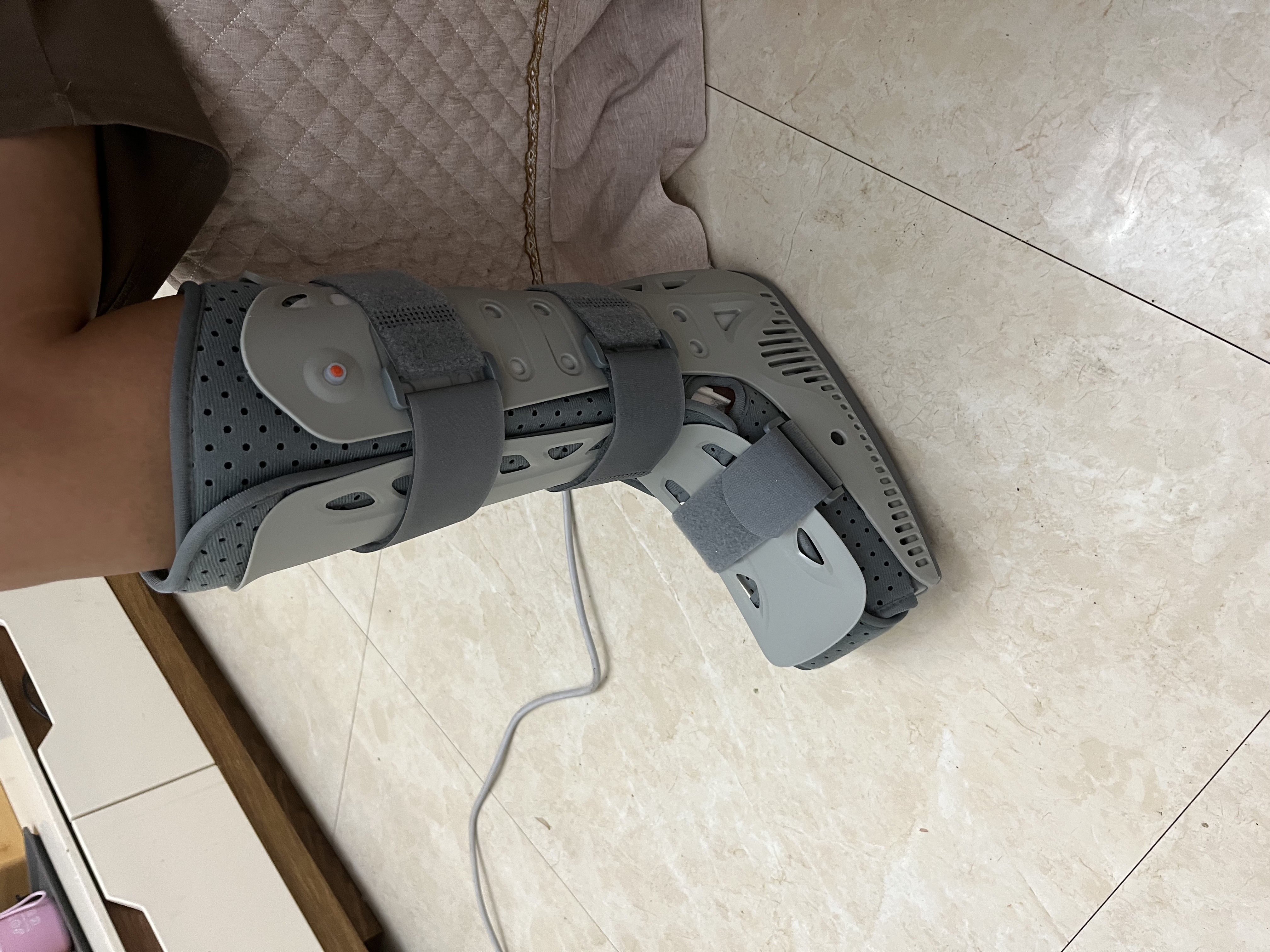 ober踝关节固定支具脚踝骨折扭伤护具行走靴充气式助行靴跟腱靴医用款 AO-32长款 M 实拍图