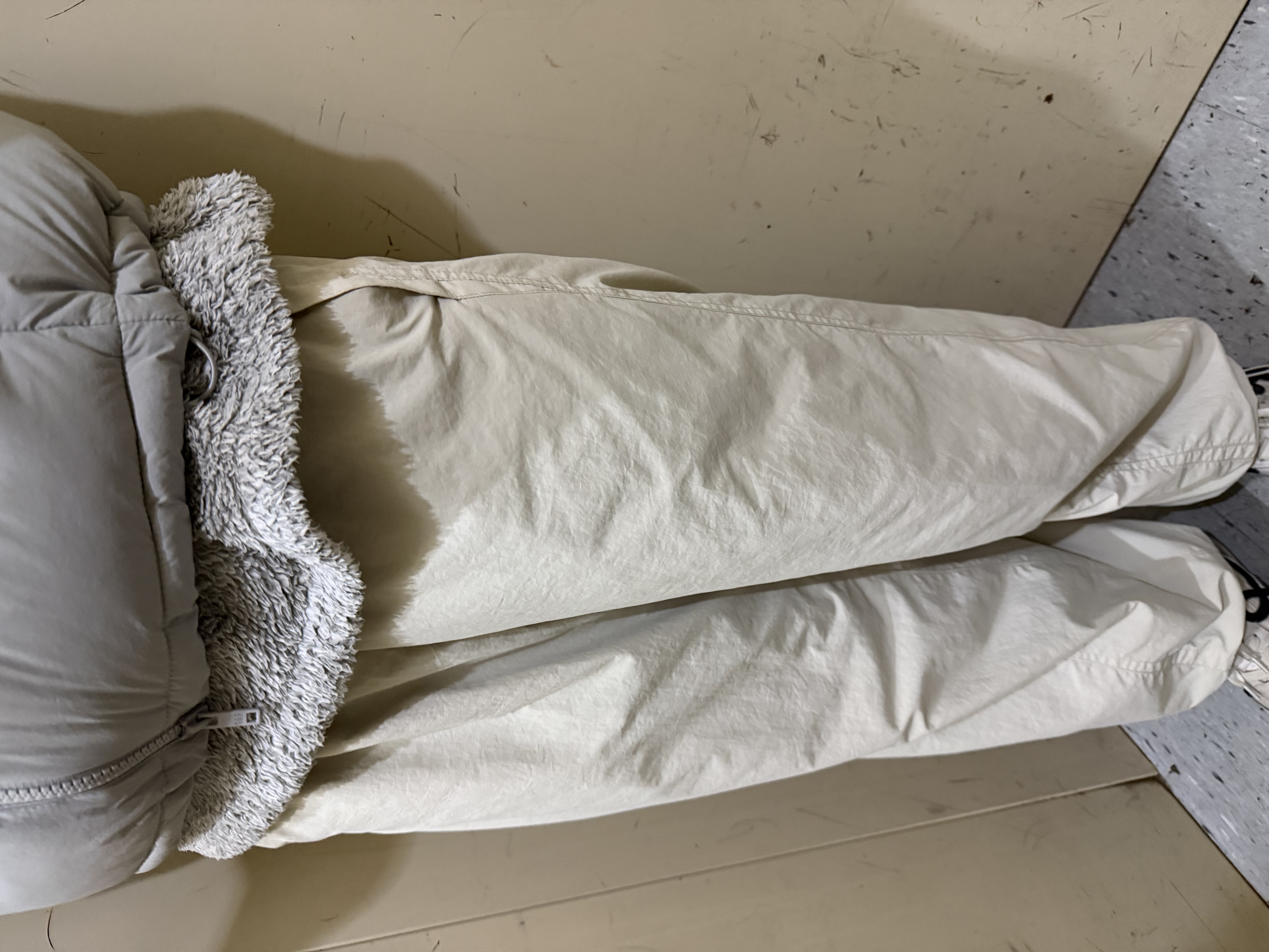 优衣库保暖休闲长裤女装/休闲裤裤子479402 30 浅米色 S /155/64A 实拍图