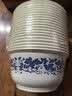 美丽雅一次性碗青花餐盒700ml*20只 大号食品级塑料野餐饭碗耐高温泡面 实拍图