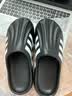 ZLZP贝壳头拖鞋男女款2026夏季新款情侣三杠包头外穿一脚蹬防滑沙滩鞋 黑白 【高端旗舰品质】 40 /41顺丰 实拍图
