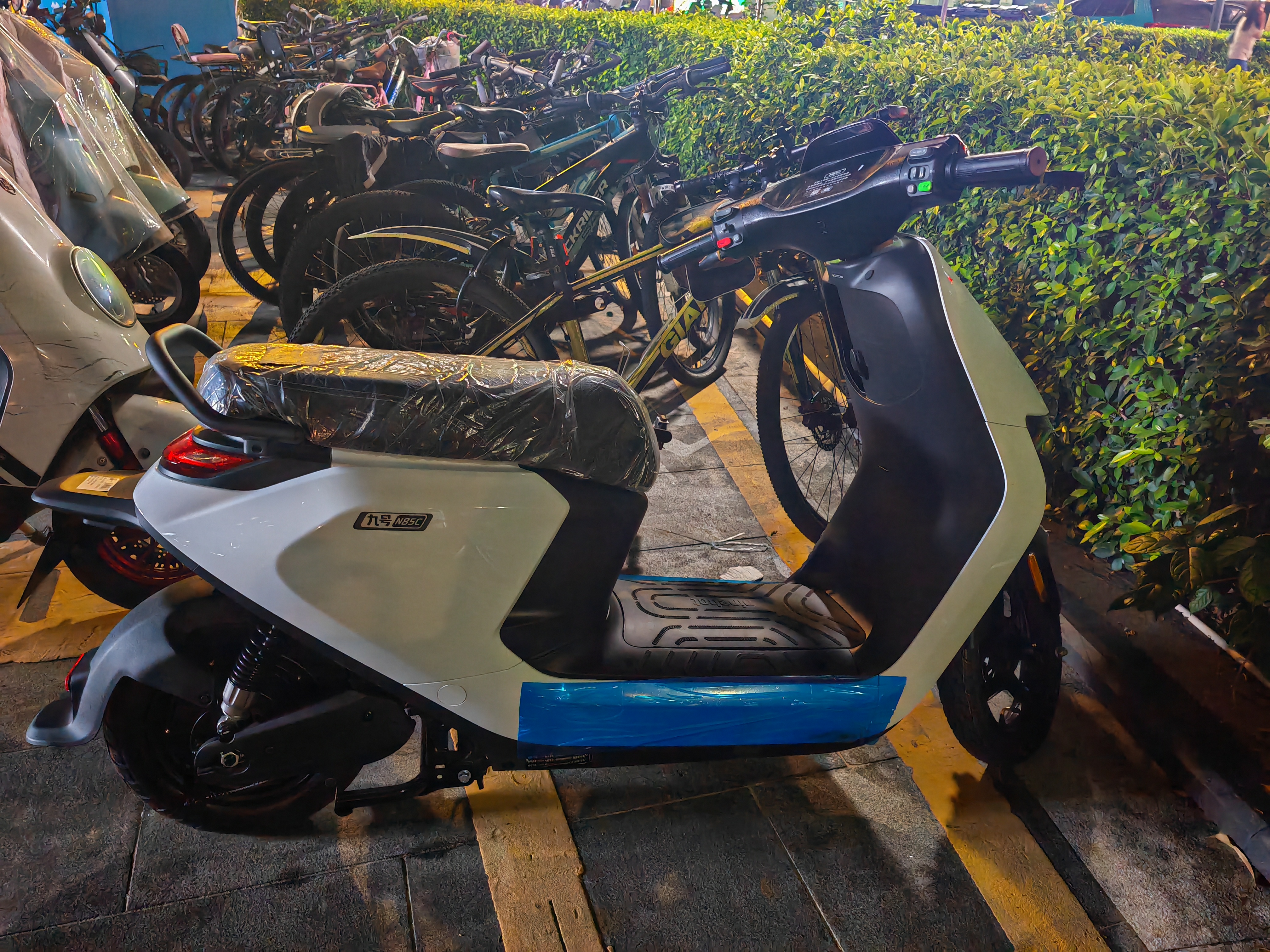 九号（Ninebot）N85C电动摩托车 9号电动电瓶车成人小型铅酸电摩-珍珠白 实拍图
