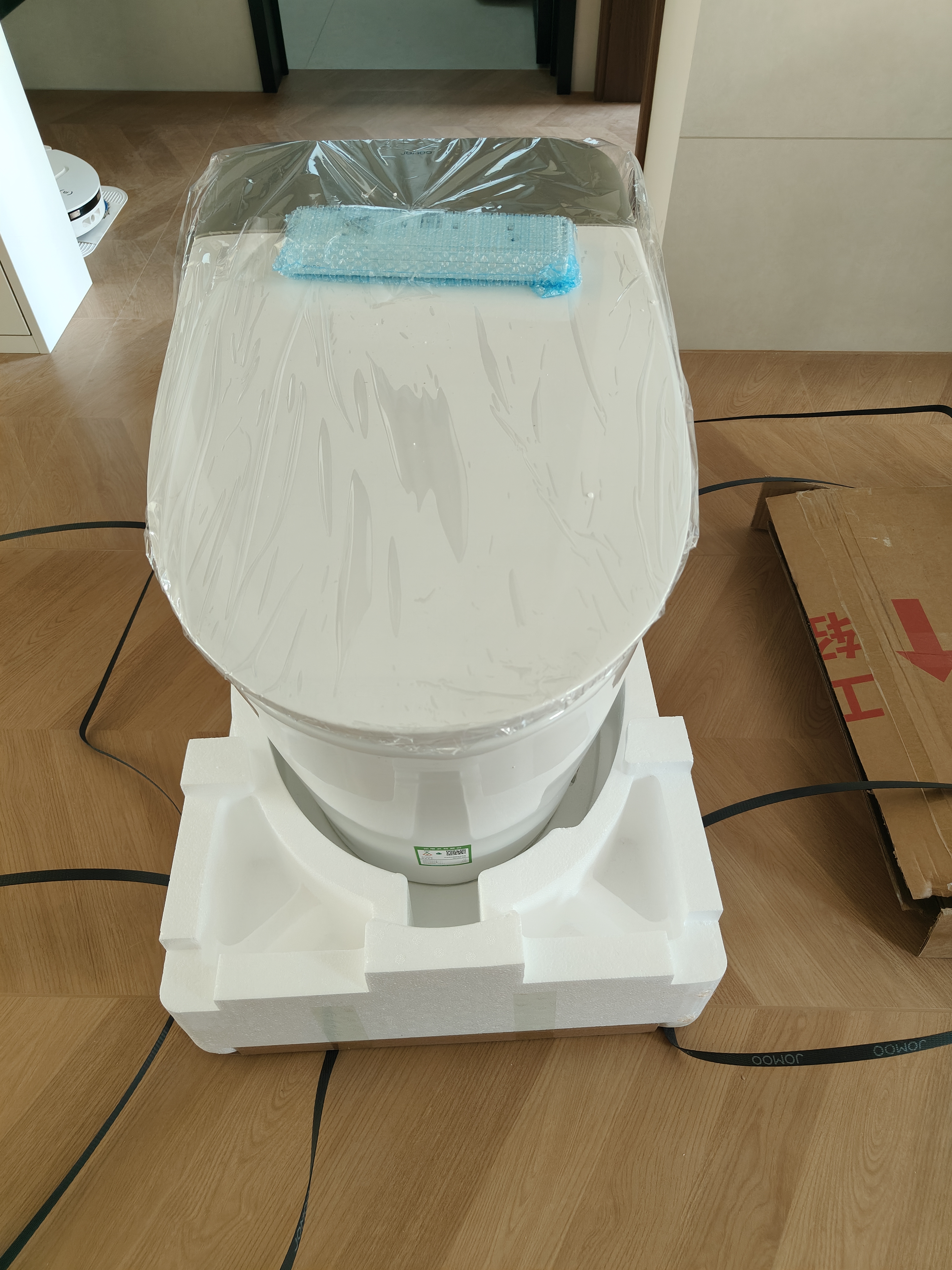 九牧（JOMOO）京东联合智能马桶S7静音感应翻盖抗菌防溅泡沫盾ZS770P-305 实拍图