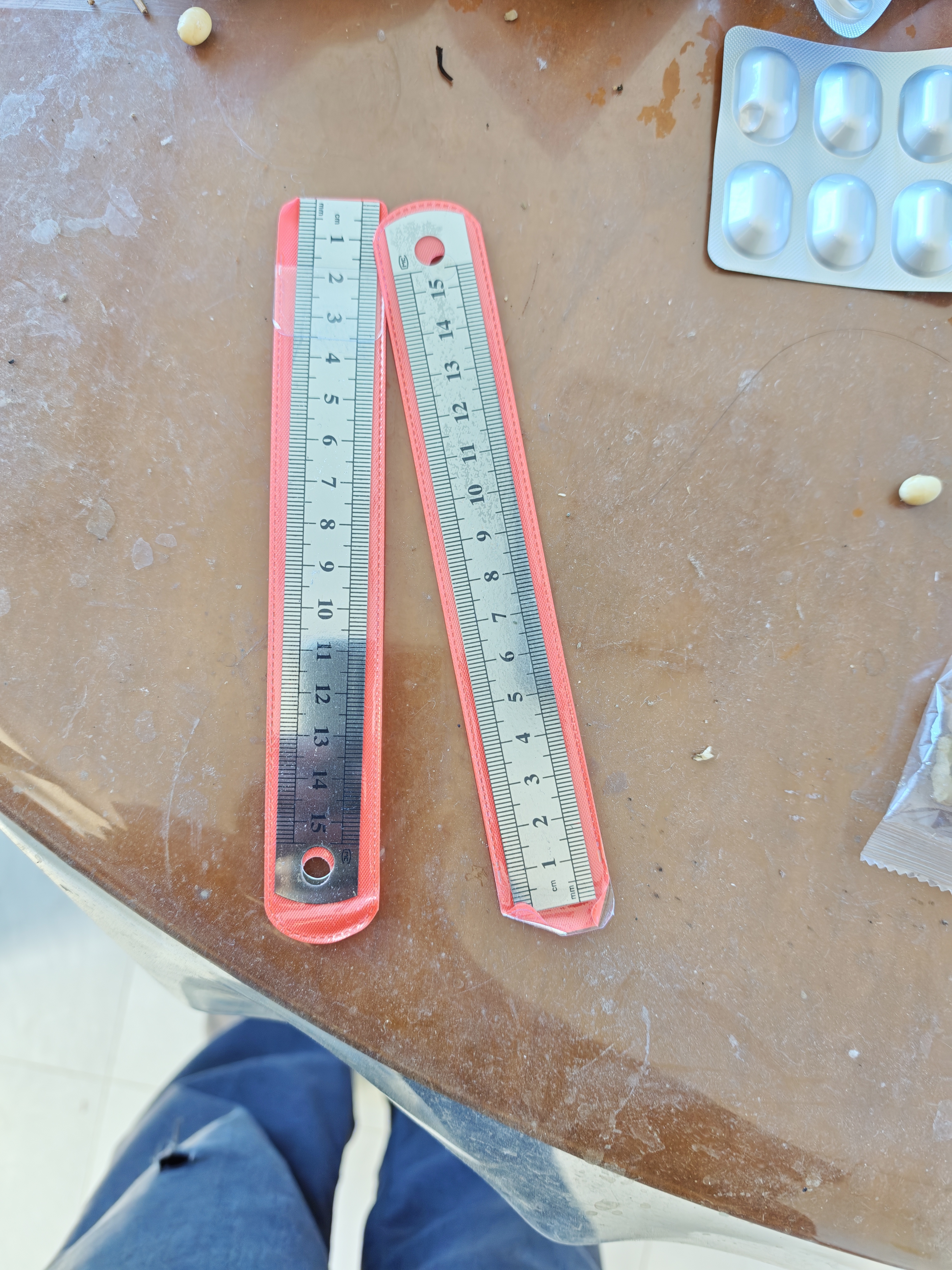开学季节钢尺不锈钢直尺铁尺加厚硬尺15/30/50cm高精钢板尺 【长度15cm】 【2把装】 实拍图
