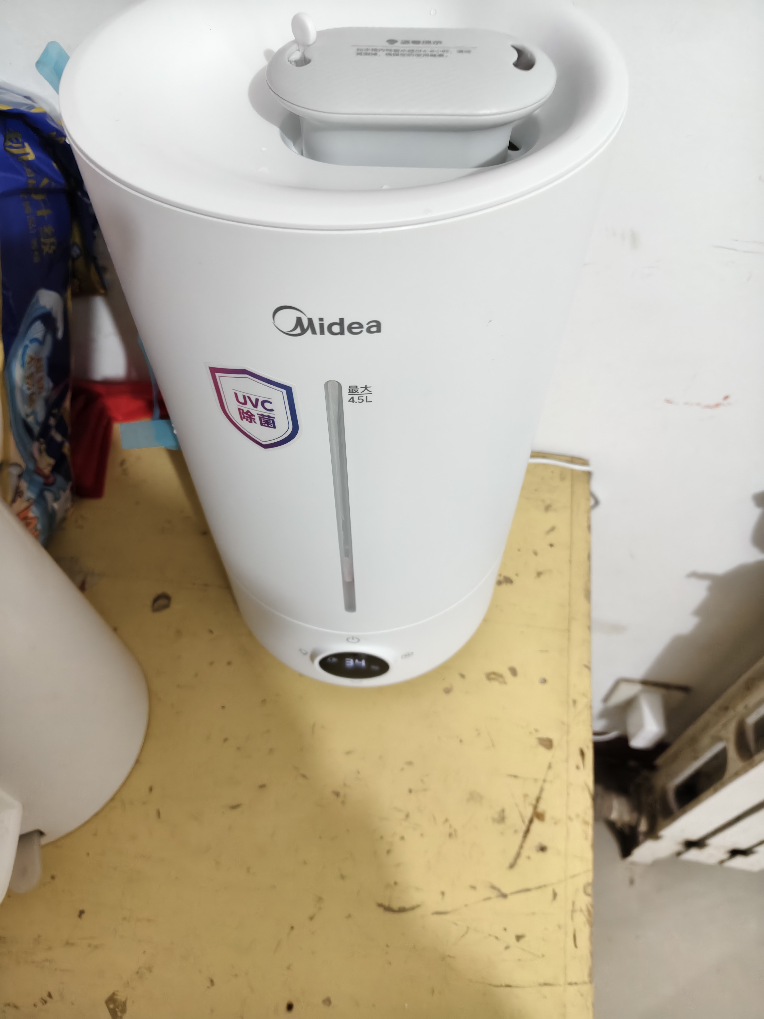 美的（Midea）【紫外线杀菌】加湿器净化空气卧室家用大容量孕妇婴幼桌面空调风扇清凉伴侣小型生日礼物S-UV98K 实拍图