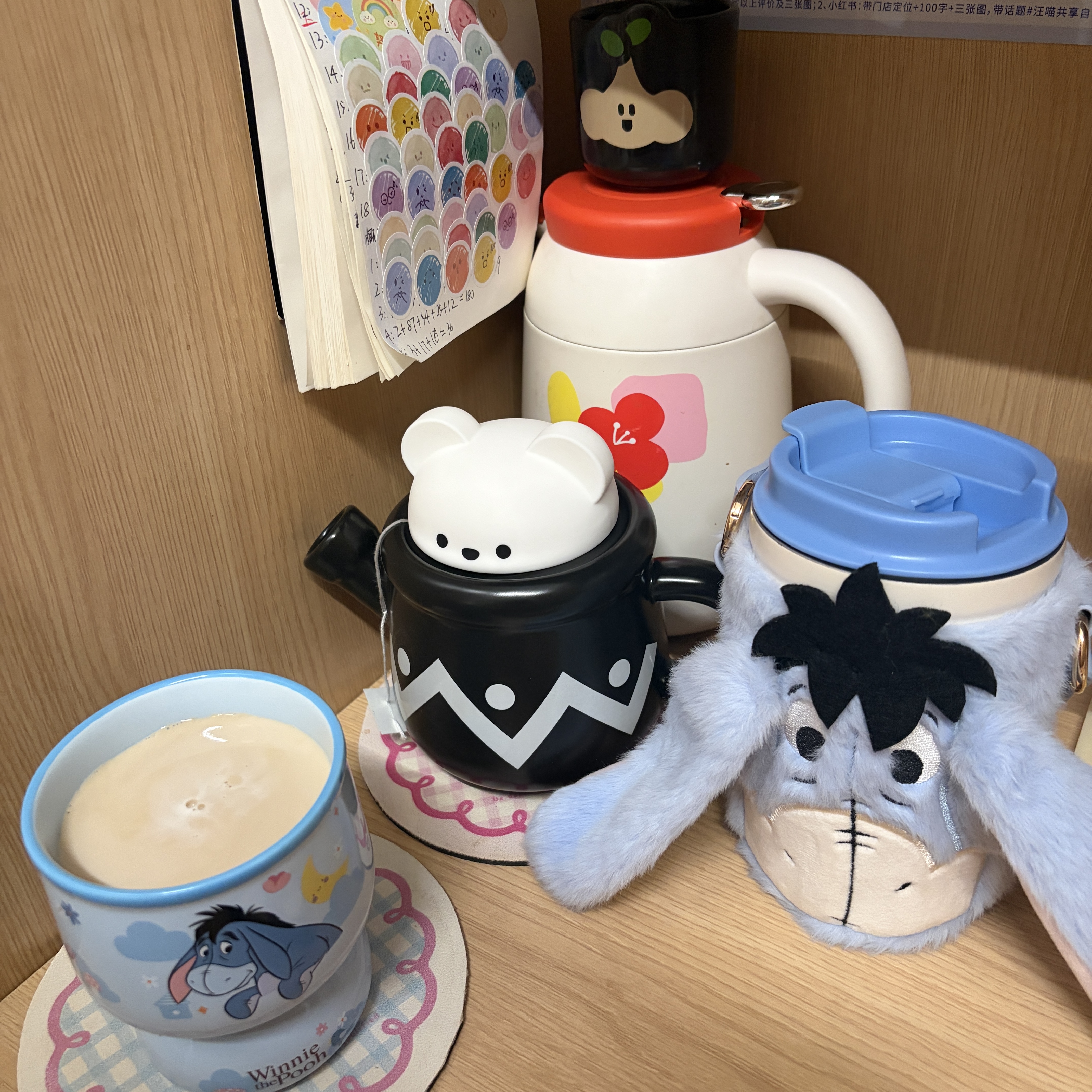 COSTA马克杯陶瓷女士带盖高颜值居家办公室咖啡杯小熊马克杯套装 实拍图