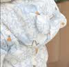 巴拉巴拉童装婴儿连体羽绒服轻薄羽绒服宝宝衣服冬装抱衣爬服男童女童 白蓝色调00318 90cm 实拍图