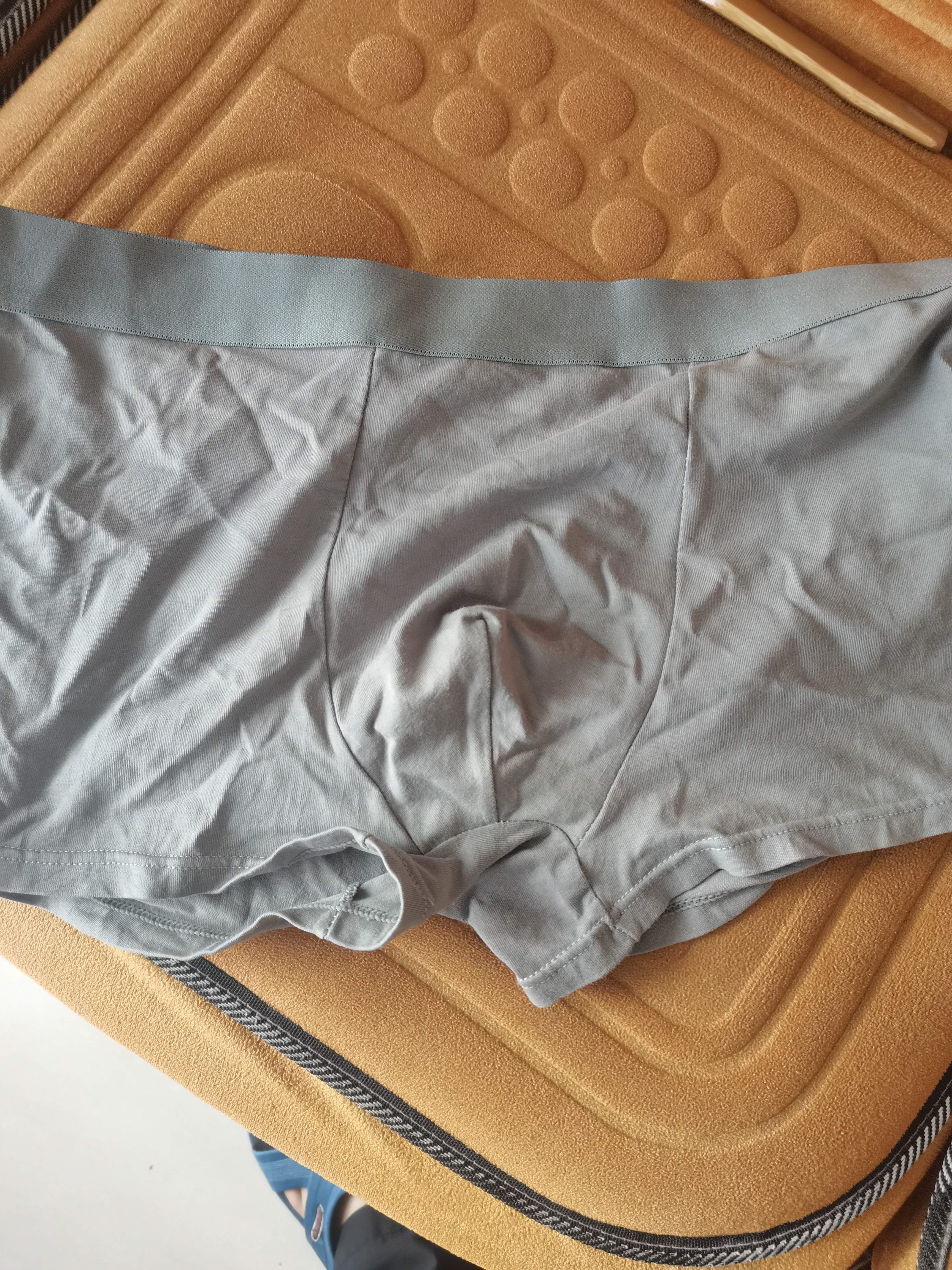 JD FASHION男士内裤男纯棉10A抗菌舒适透气无痕舒适40S新疆棉秋冬平角裤 3XL 实拍图