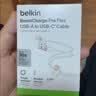 贝尔金（BELKIN） USB-IF认证Type-C轻柔编织快充线适用于苹果iPhone 15 Pro Max车载CarPlay充电数据线 USB-A转Type-c 1米白色 实拍图