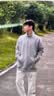 安德玛（Under Armour）UA秋冬Rival男子1/4拉链抓绒保暖长袖运动休闲卫衣1386016 浅岩灰025 M 实拍图