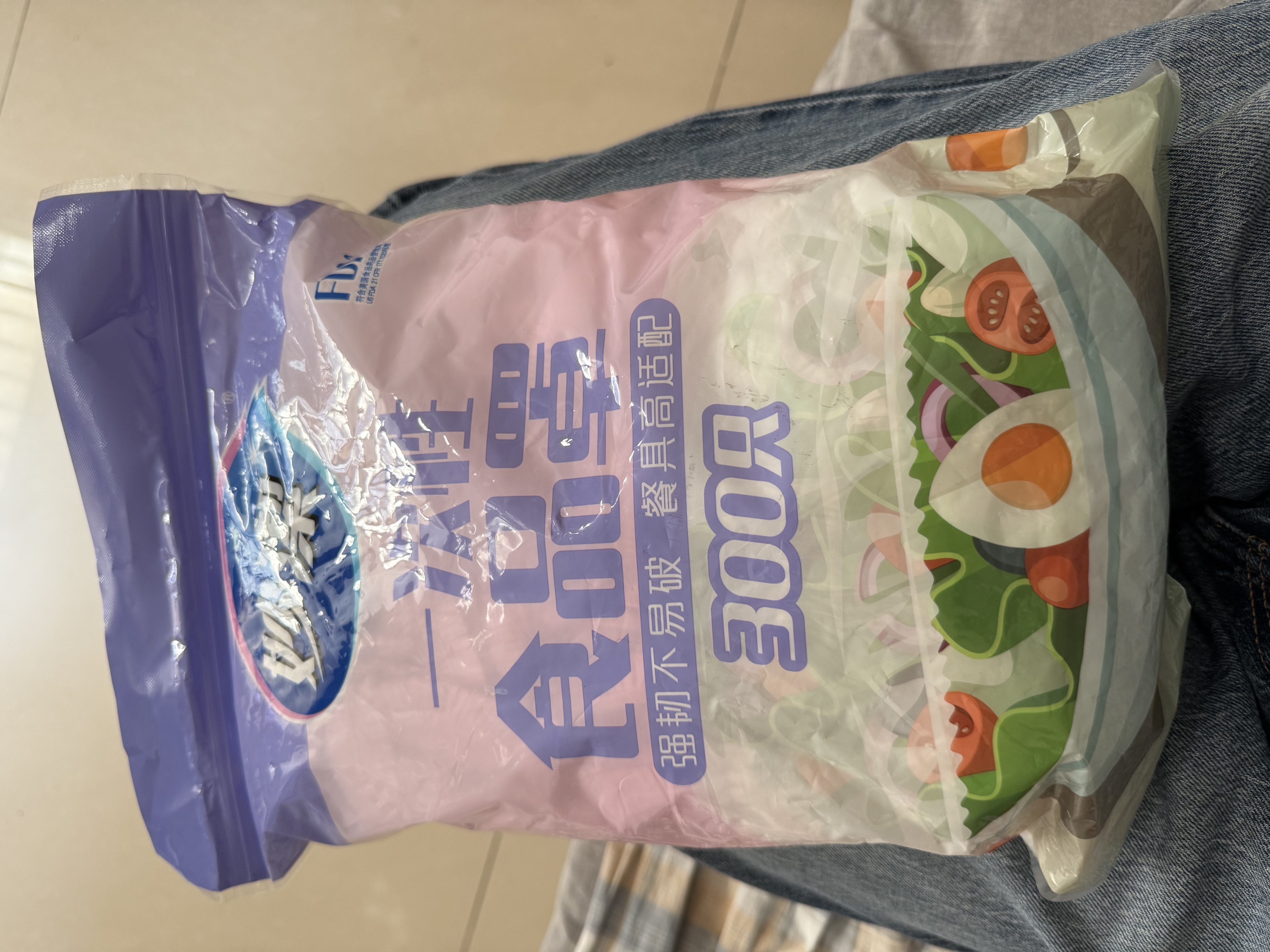 妙洁 保鲜罩 300只 一次性食品级保鲜膜套 强韧不易破 餐具高适配 实拍图