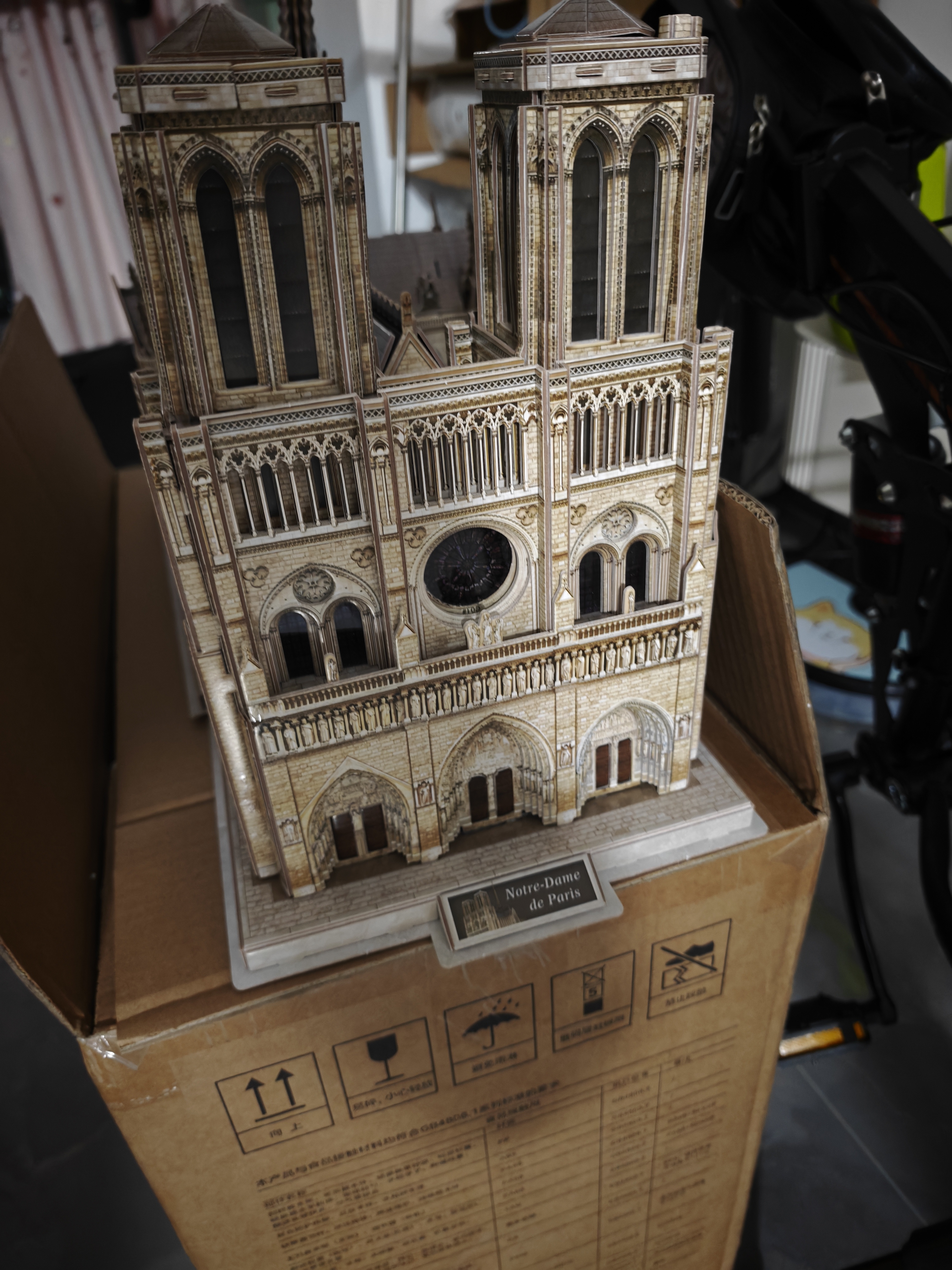 乐立方巴黎圣母院3D模型立体拼图儿童玩具8-10岁生日儿童节礼物家居装饰 实拍图