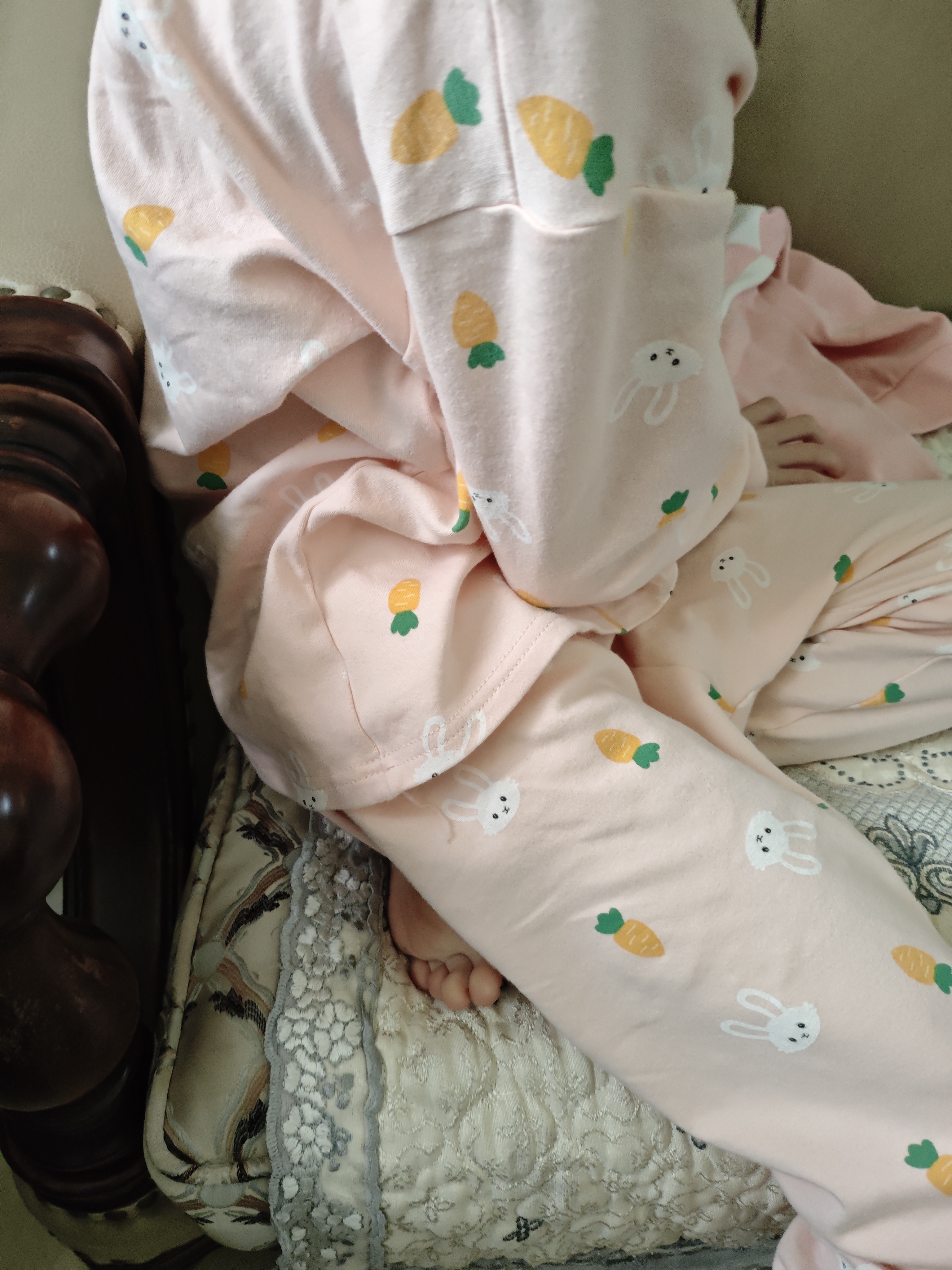 浪莎儿童内衣套装女童秋衣秋裤抑菌纯棉青少年秋冬保暖睡衣棉毛衫150 实拍图