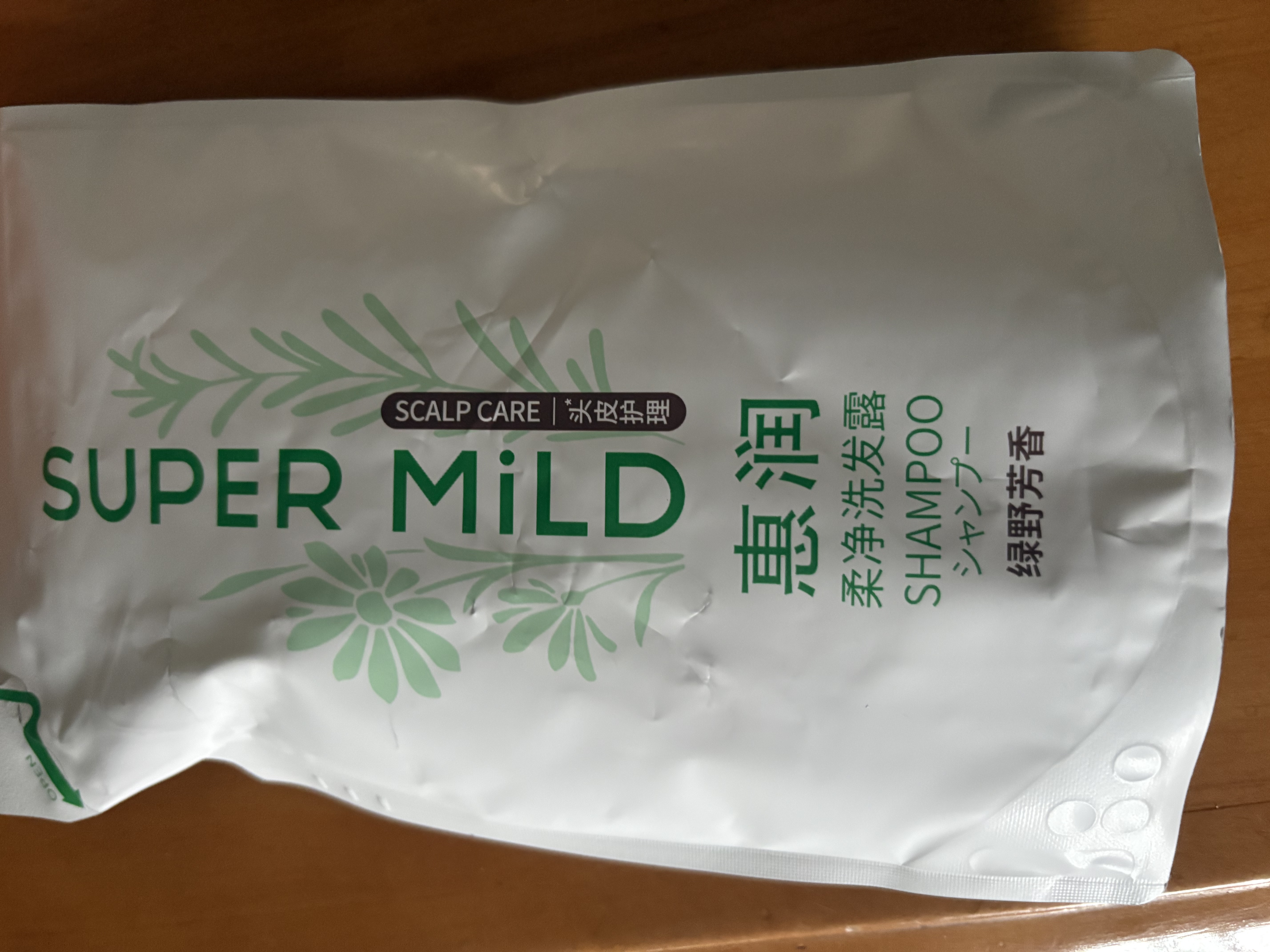 惠润（SUPER MiLD）绿野洗发露替换装400ml 无硅油清爽蓬松洗发水京东自营 实拍图