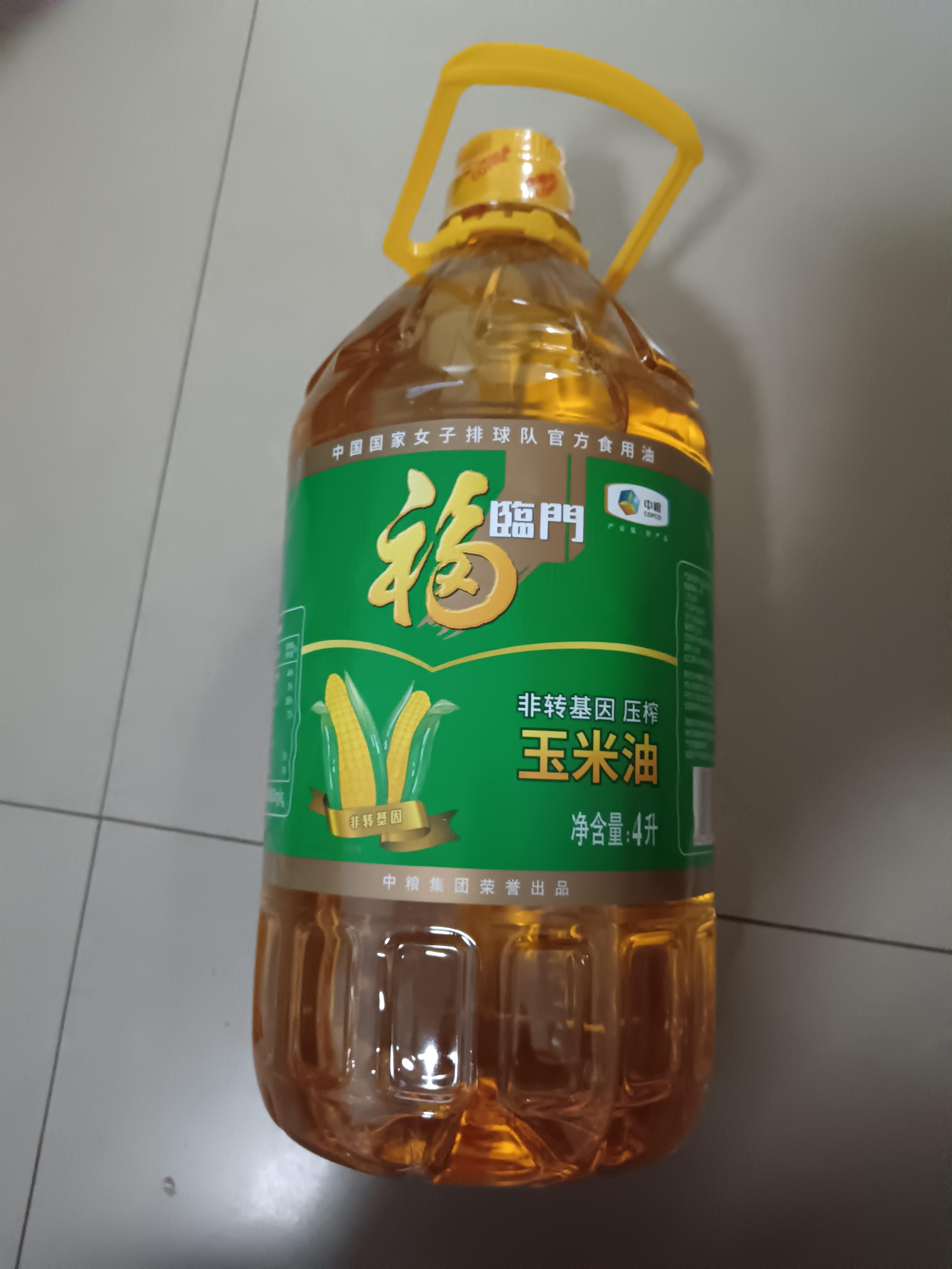 福临门 食用油 非转基因压榨玉米油4L 中粮出品 PLUS会员专享 实拍图
