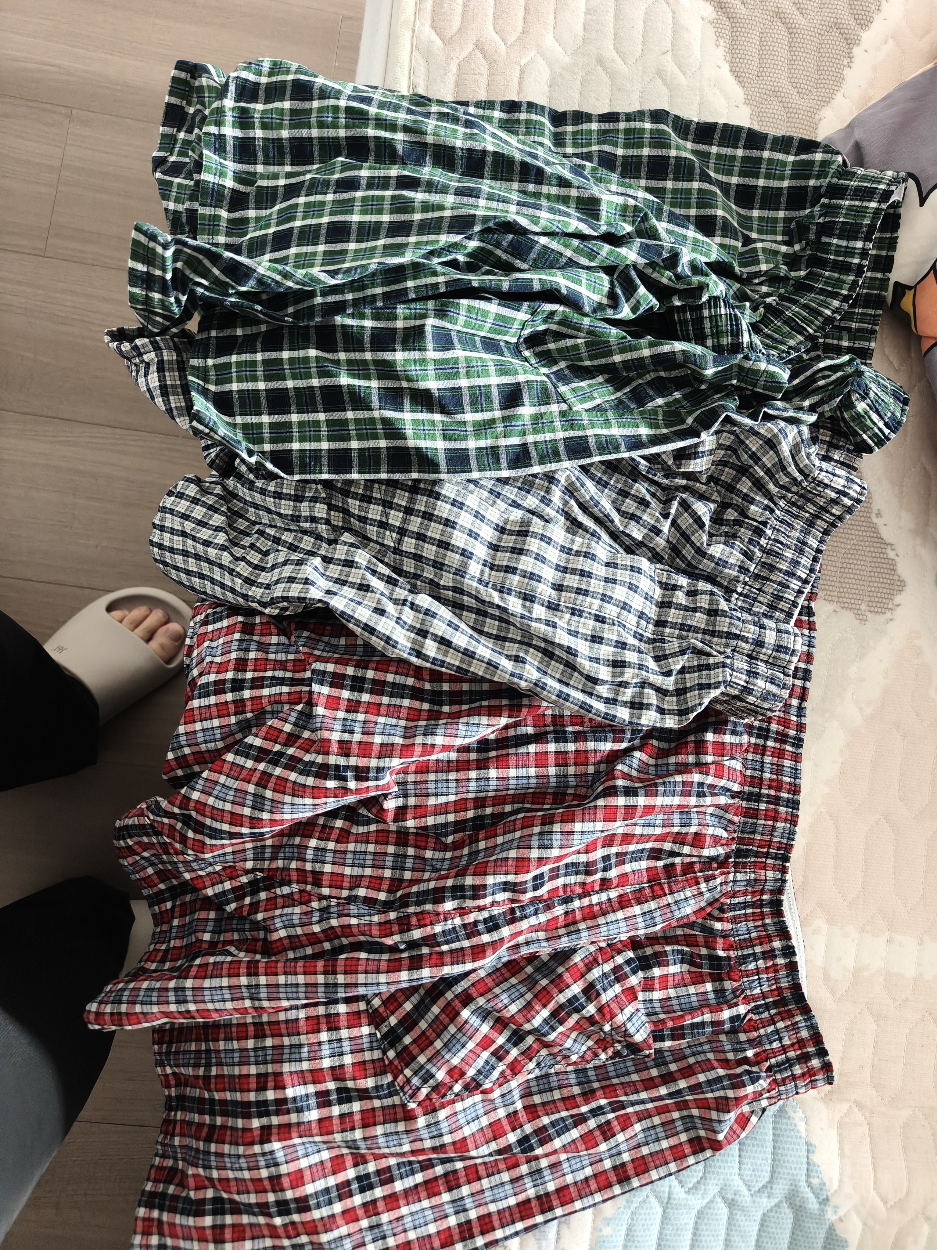 三枪【100%棉梭织】内裤男士阿罗裤宽松大码透气舒适男短裤3枚装 实拍图