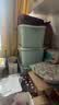 禧天龙塑料衣物收纳箱大容量加厚衣物整理箱加大号 80L蓝色1个装 带轮 实拍图
