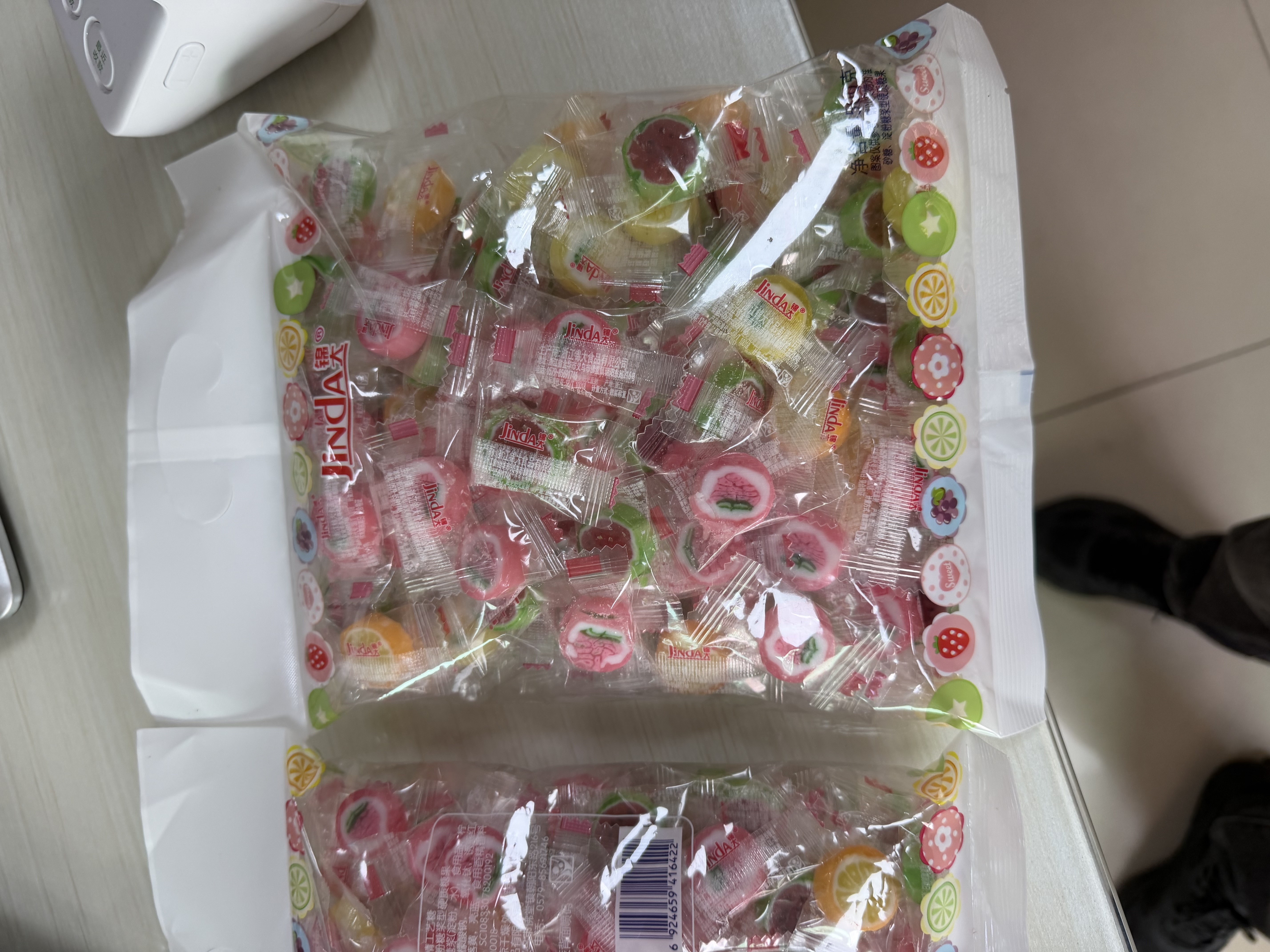 锦大 彩色水果切片糖500g 儿童糖果 硬糖 喜糖水果糖 婚庆招待糖礼物 实拍图