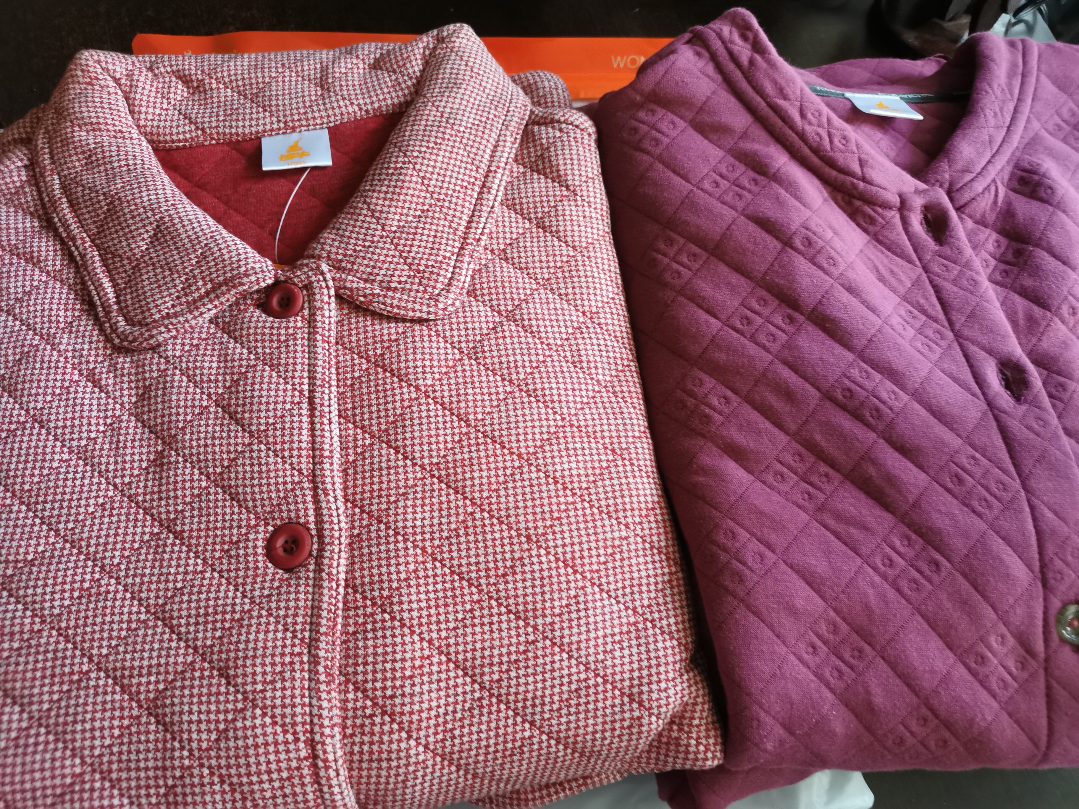 铜牛26新款暖棉开襟家居女套秋冬家居服套装 启运紫红 L(170/95) 实拍图