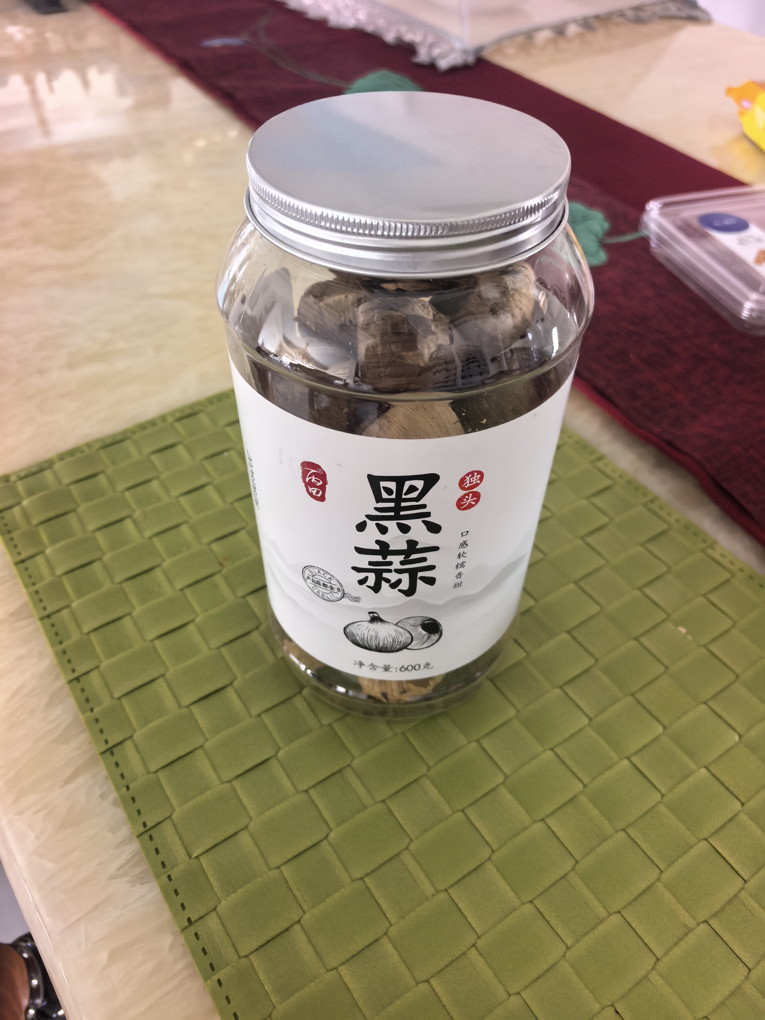 丙田 独头黑蒜600g 紫皮黑大蒜头 山东金乡120天新鲜发酵大果煲汤即食 实拍图