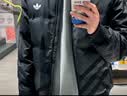 adidas 600蓬轻薄拒水保暖鸭绒羽绒服外套男女秋冬阿迪达斯三叶草   黑色(推荐男生选大一码)   M 实拍图