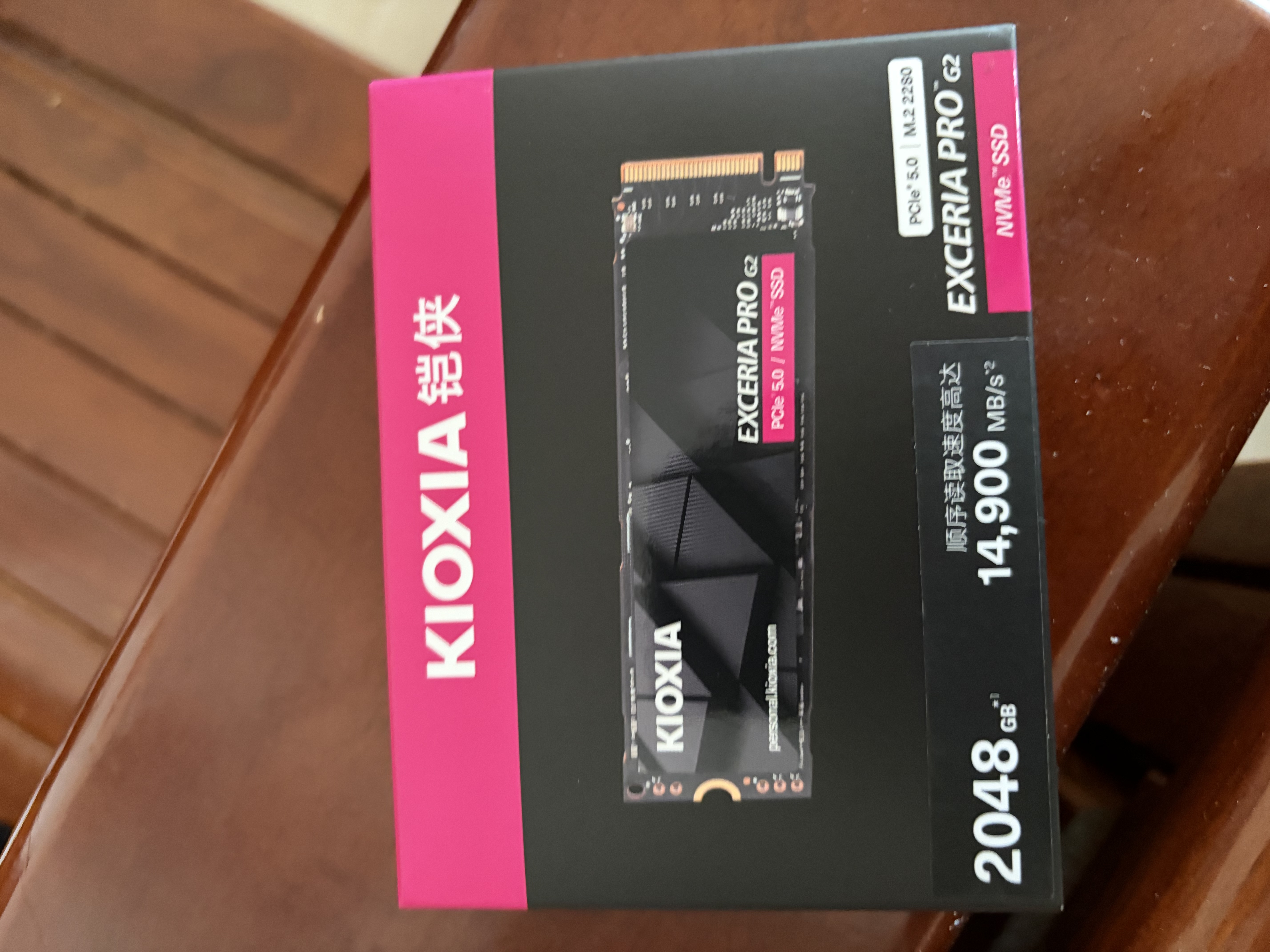 铠侠（Kioxia）2TB SSD固态硬盘 NVMe M.2接口 EXCERIA PRO G2 VE10 系列（PCIe 5.0 产品) 实拍图