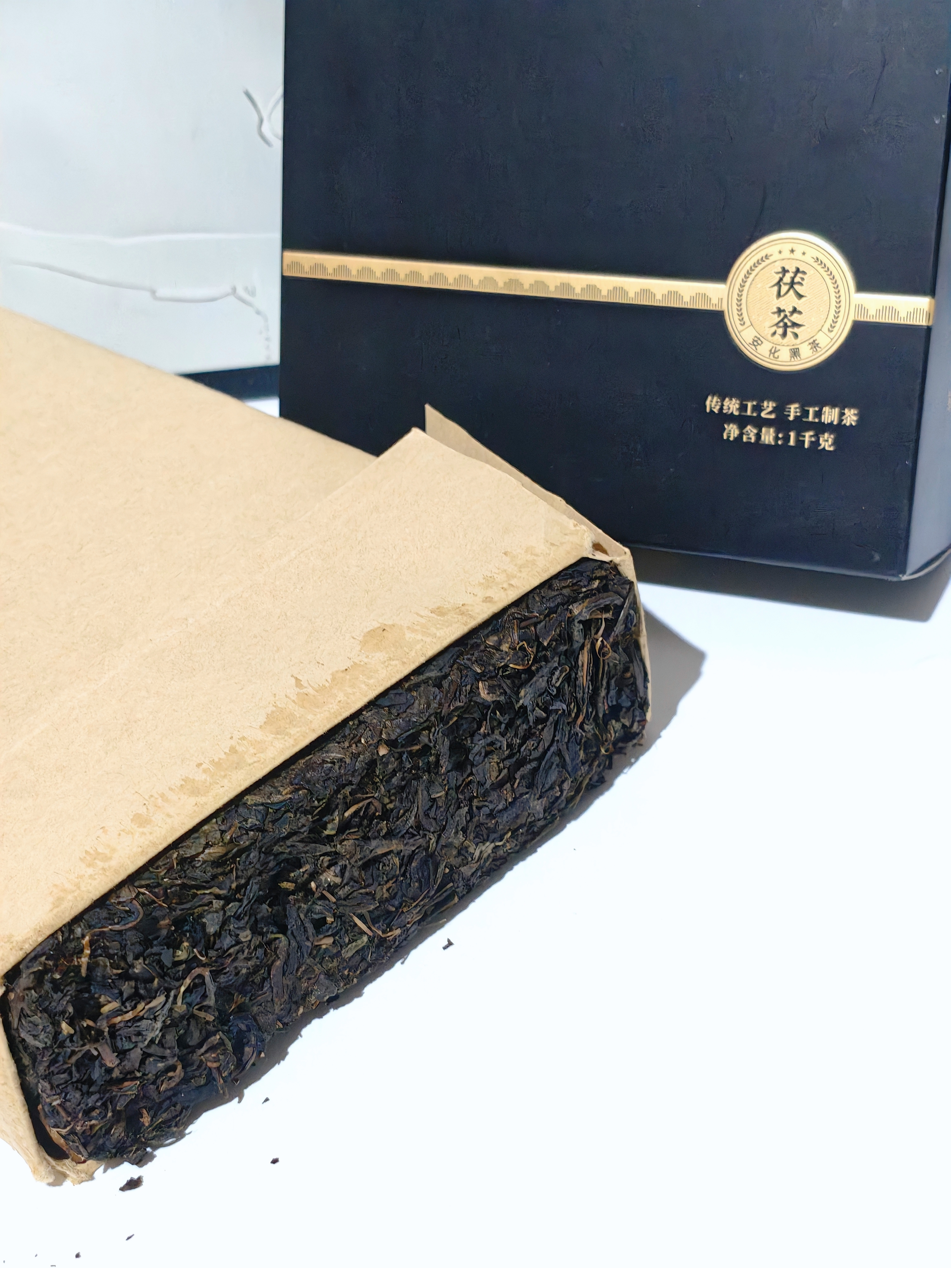 七春安化黑茶1kg赠茶刀2016年金花茯砖湖南茶叶礼盒重阳节父母长辈礼 实拍图