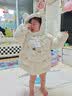 巴拉巴拉童装婴儿羽绒服冬季宝宝短款外套儿童上衣可爱萌男童女童 白色调00311 110 充绒量96g 实拍图