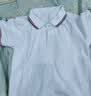 罗蒙男童短袖polo衫校园服饰秋夏新款T恤女童班服 白色短袖POLO衫 110 实拍图