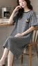 雅鹿100%纯棉睡裙女士睡衣女夏季2026新款短袖中长款宽松可外穿家居服 实拍图